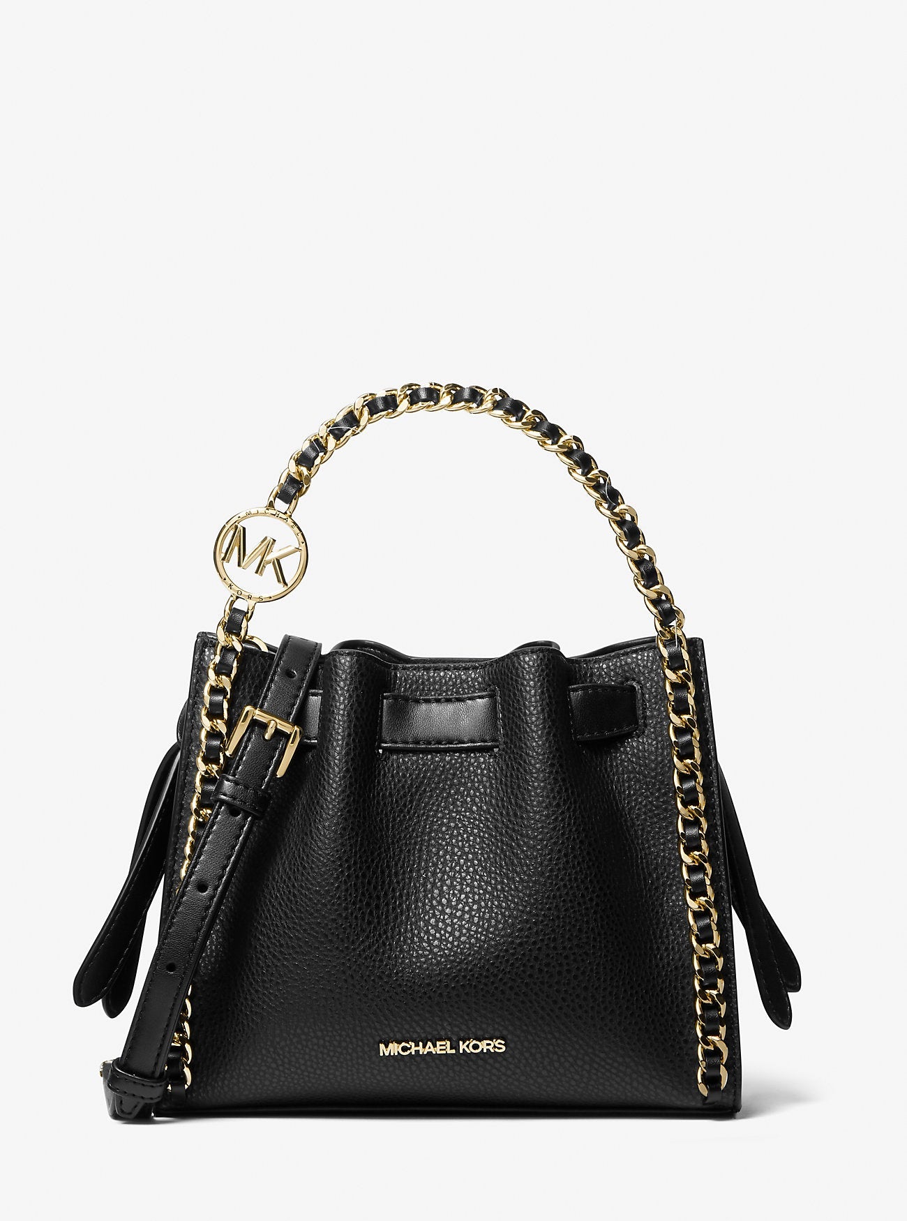 Michael Kors Mina Small Chain Crossbody Bag Black