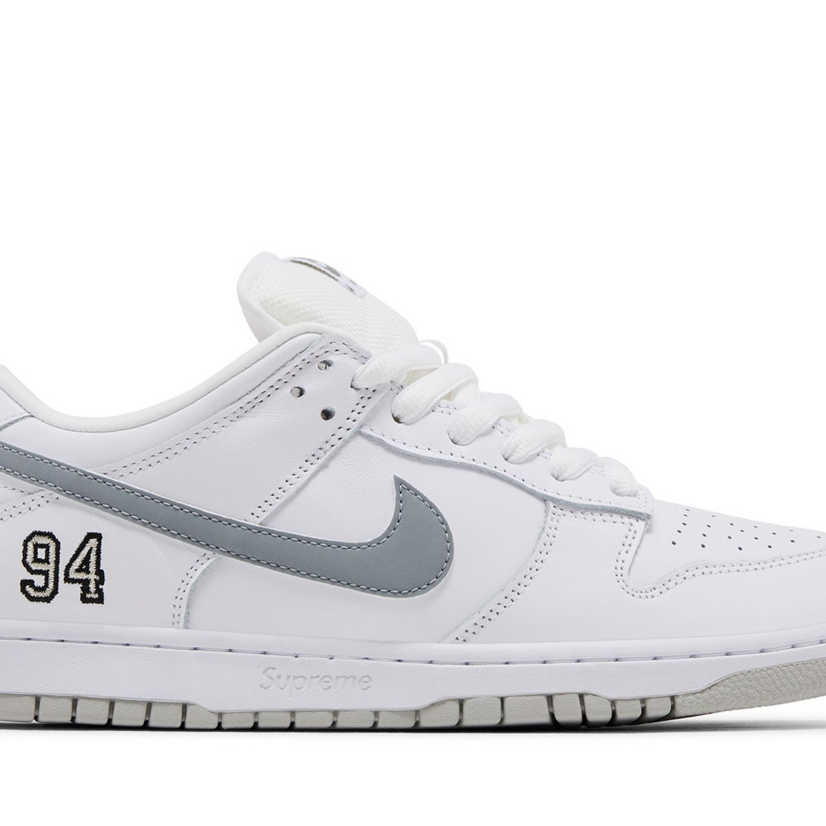 Nike SB Dunk Low x Supreme 94 'Metallic Silver'