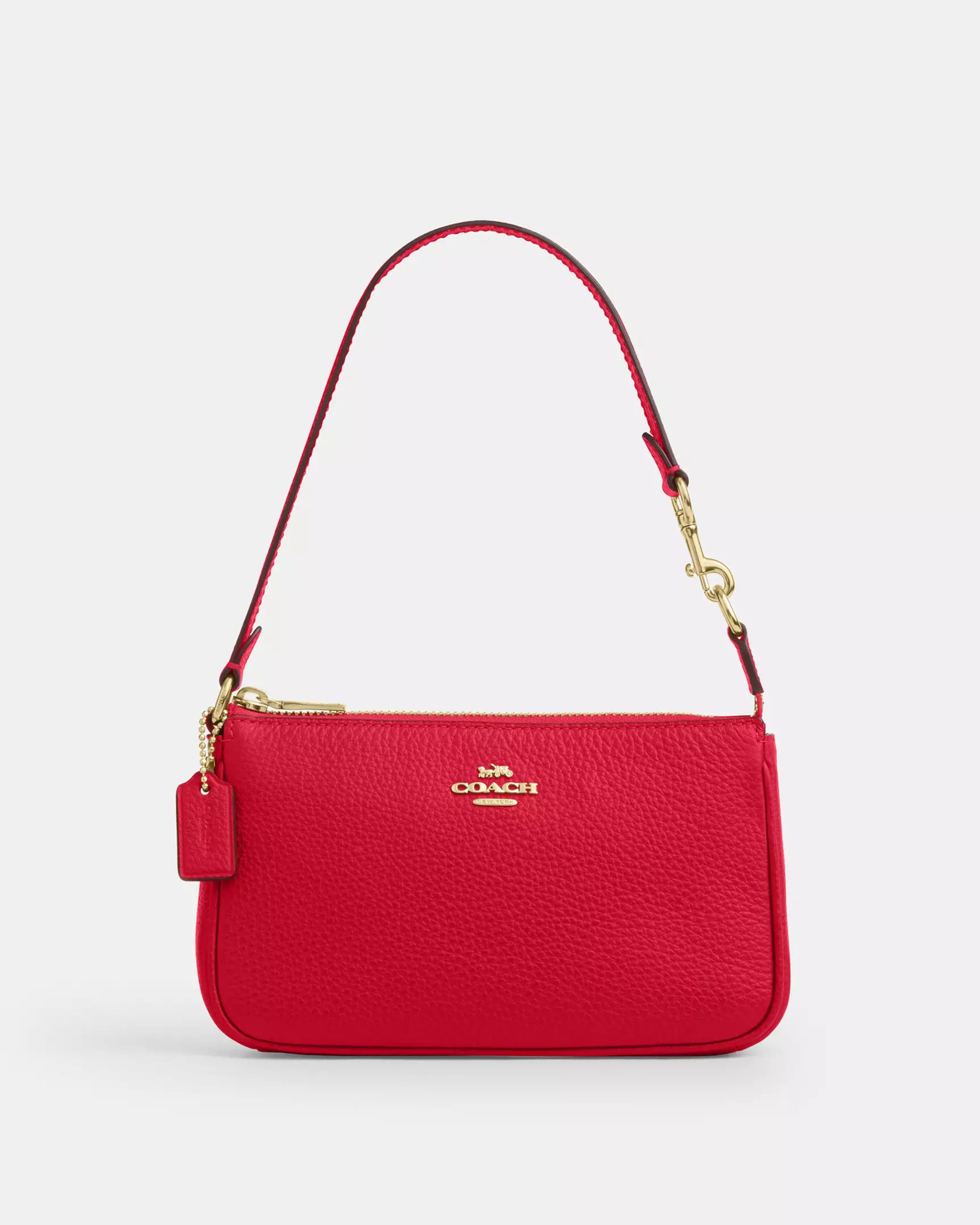 Coach Nolita 19 'Pebbled Leather/Gold/Carnation'