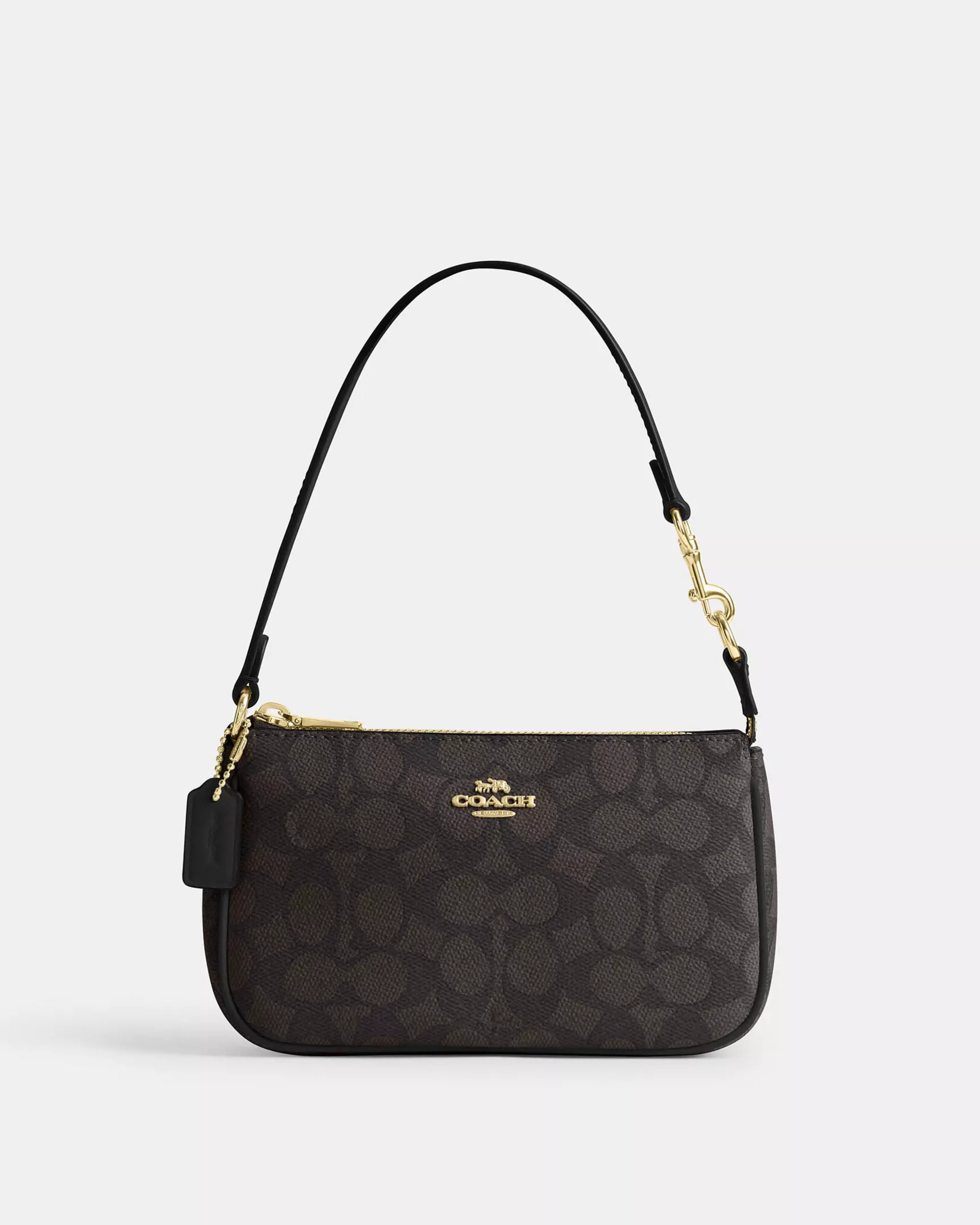 Coach Nolita 19 In Signature Canvas 'Gold/Walnut/Black'