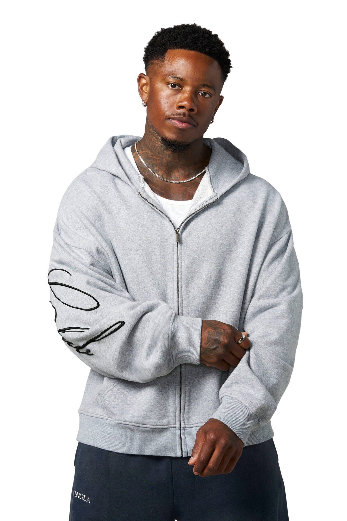 YoungLA 5241 - The Immortal Club Zip-Ups 'Heather Grey'