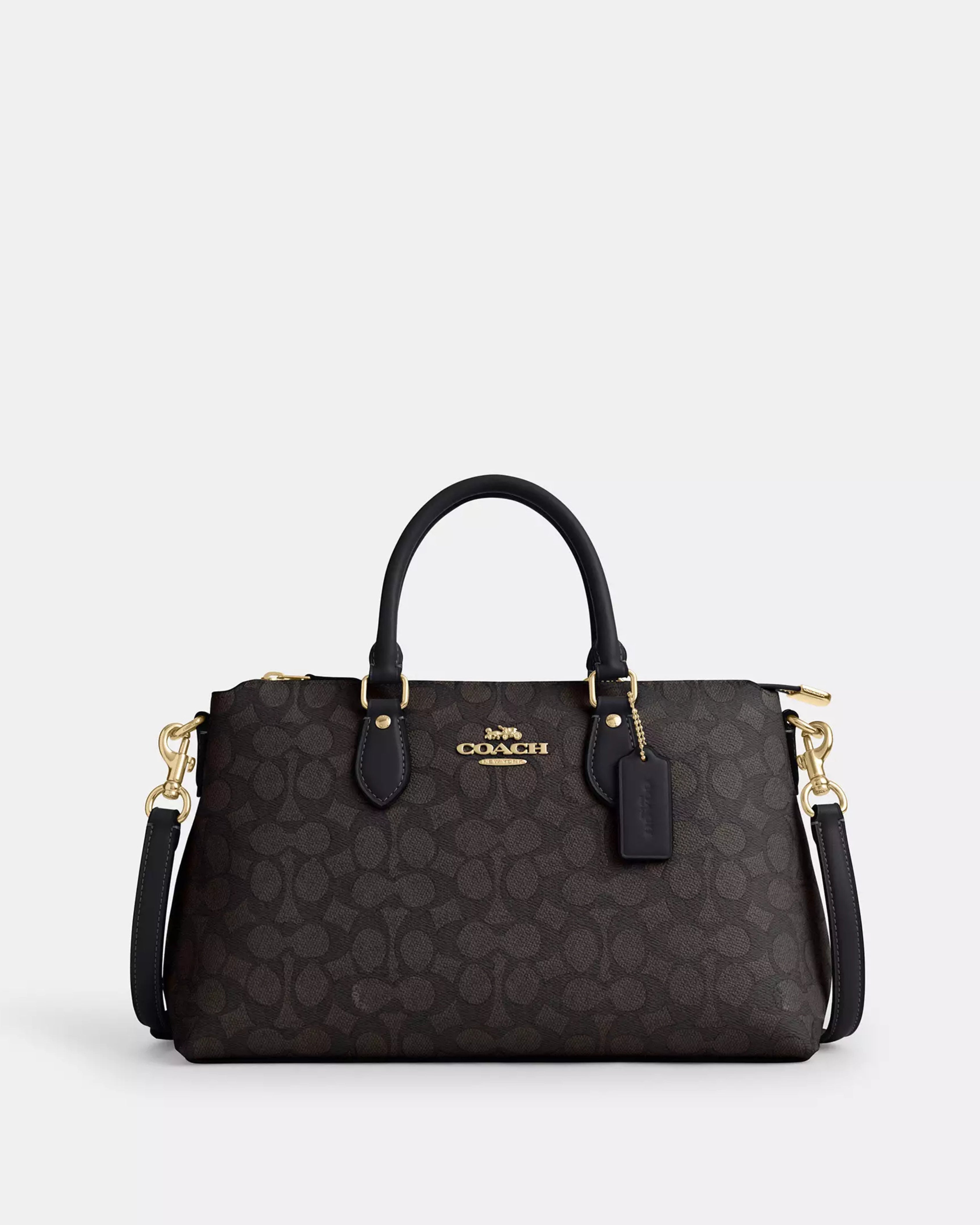 Coach Georgia Satchel Bag In Signature Canvas