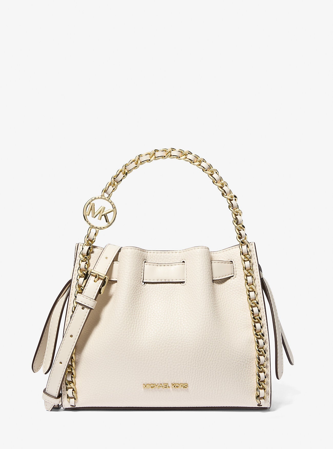Michael Kors Mina Small Chain Crossbody Bag Lt Cream