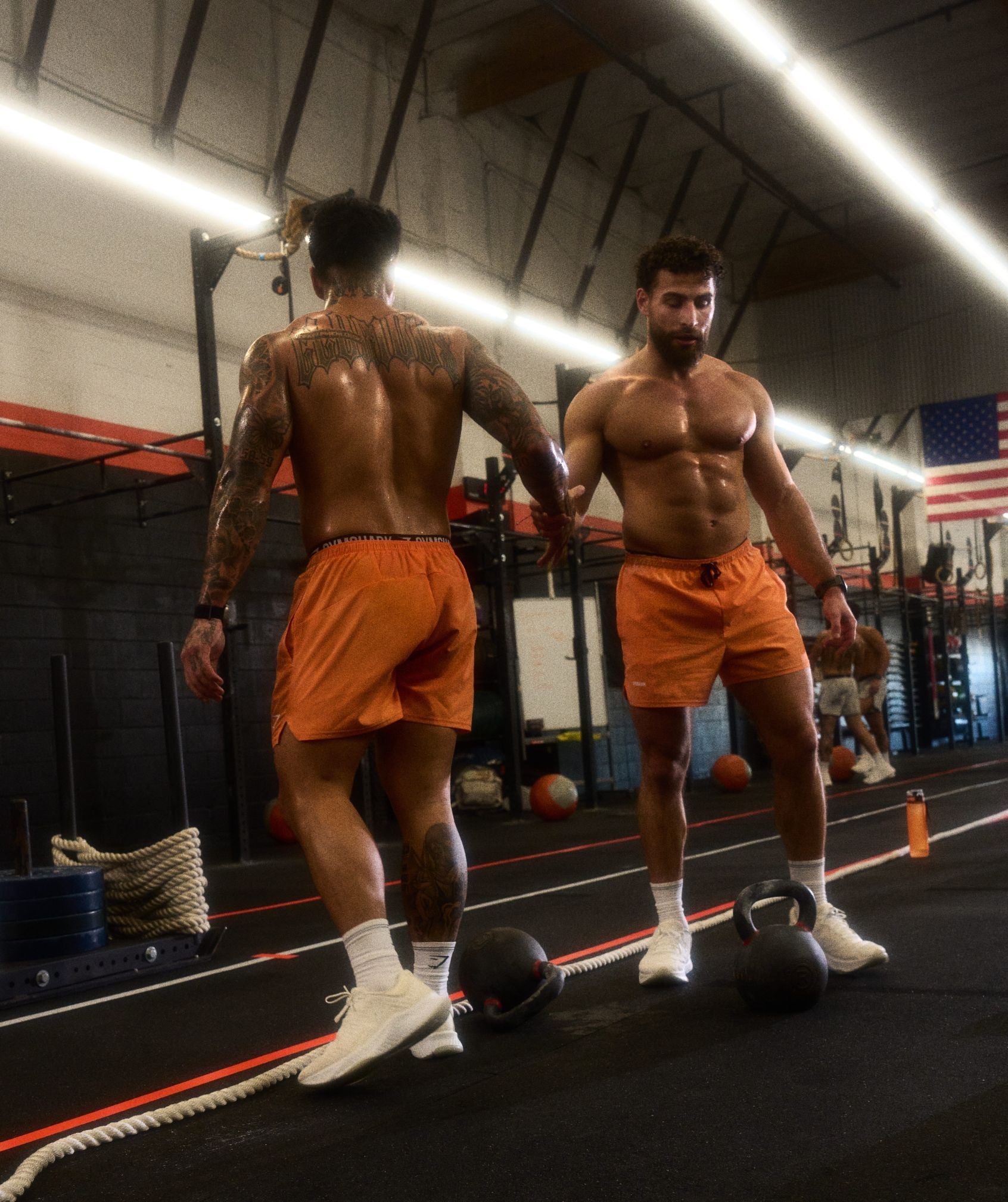 Gymshark Train 5" Shorts 'Dayglow Peach'