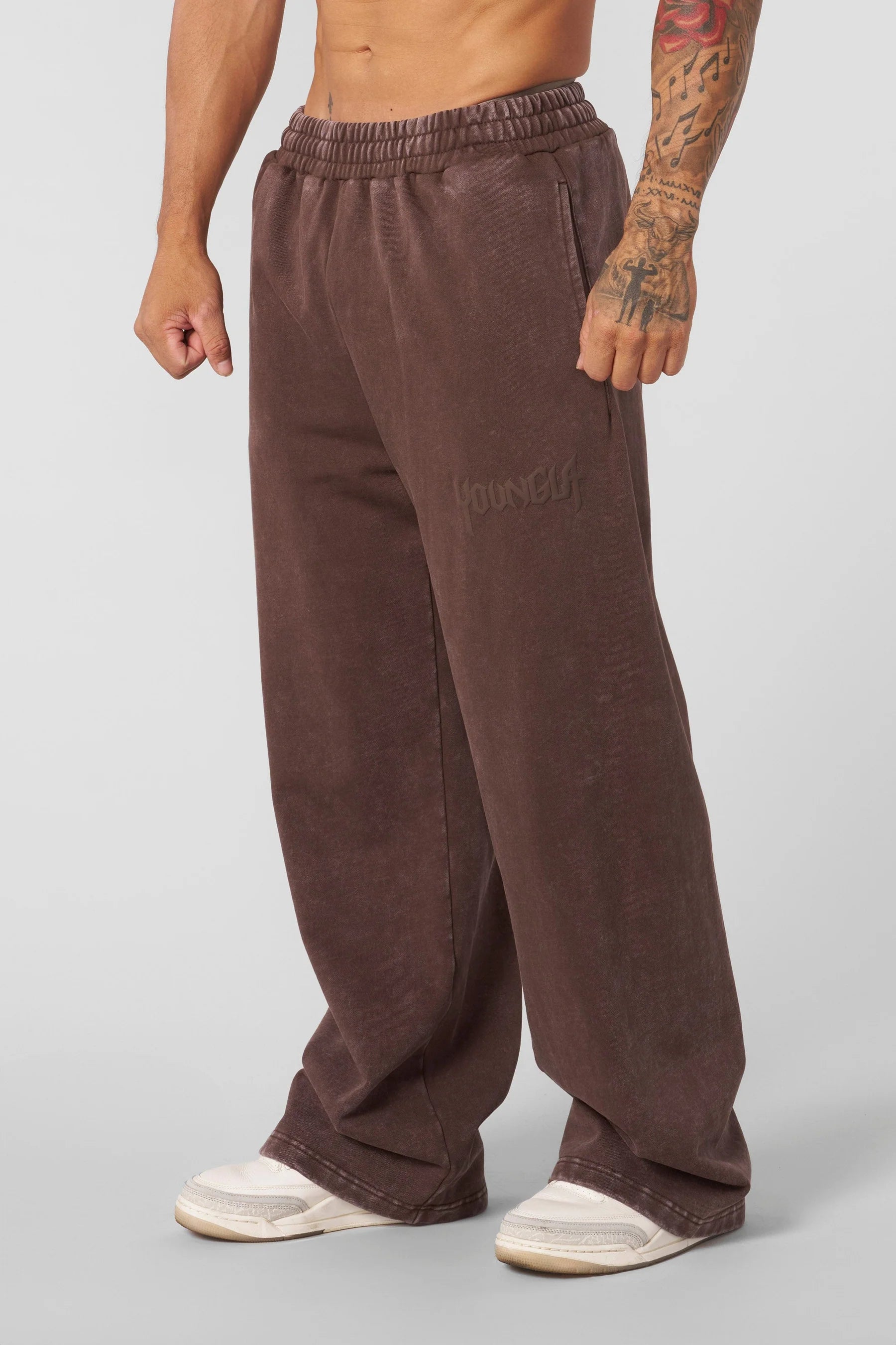 Young La 2041 - The Midnight Collection - Joggers 'Brown Wash'