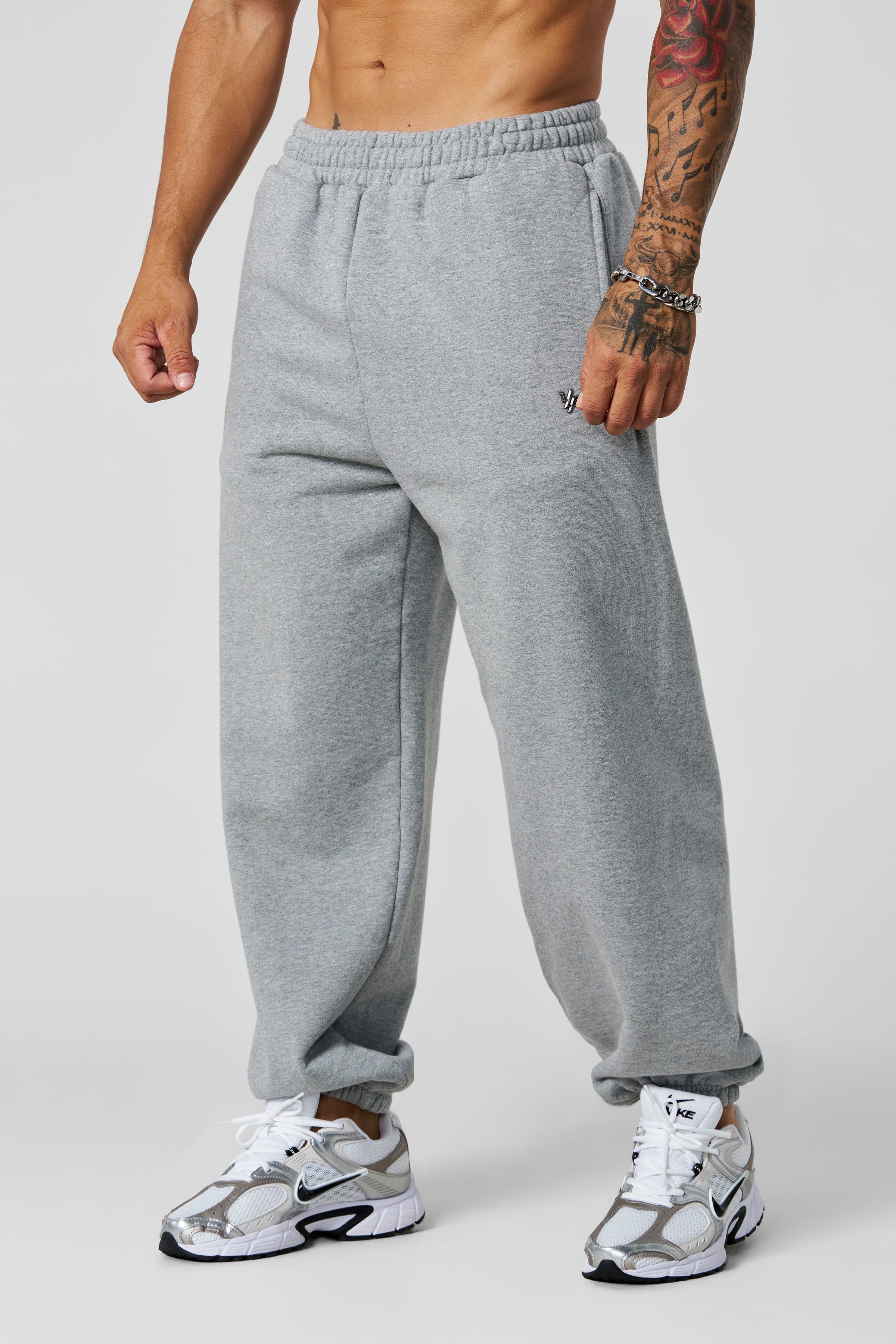 YoungLA 2069 - Elevated Essentials - Baggy Joggers 'Heather Grey'