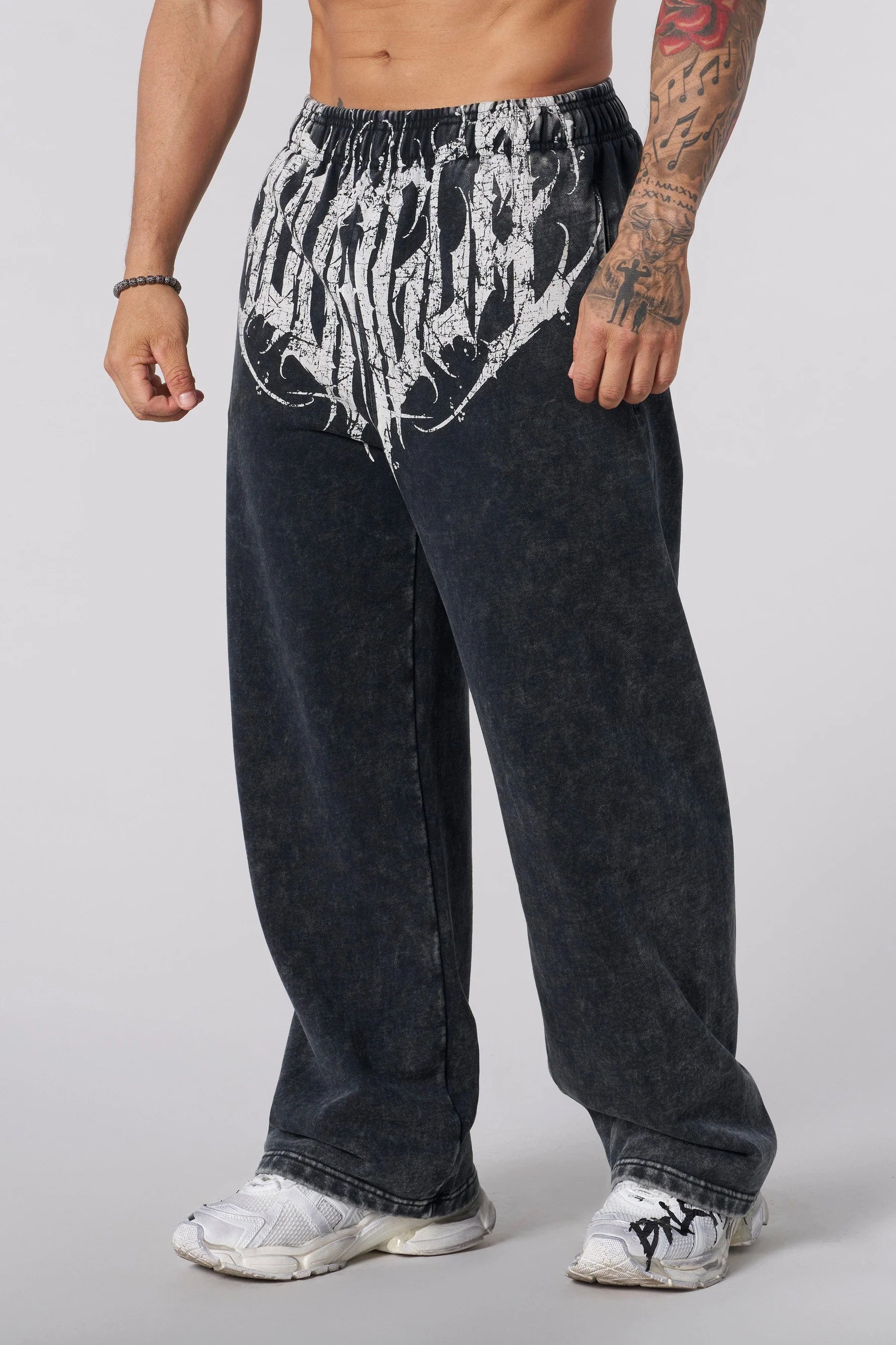 Young La 2079 - Dark Wave Joggers 'Black Wash'