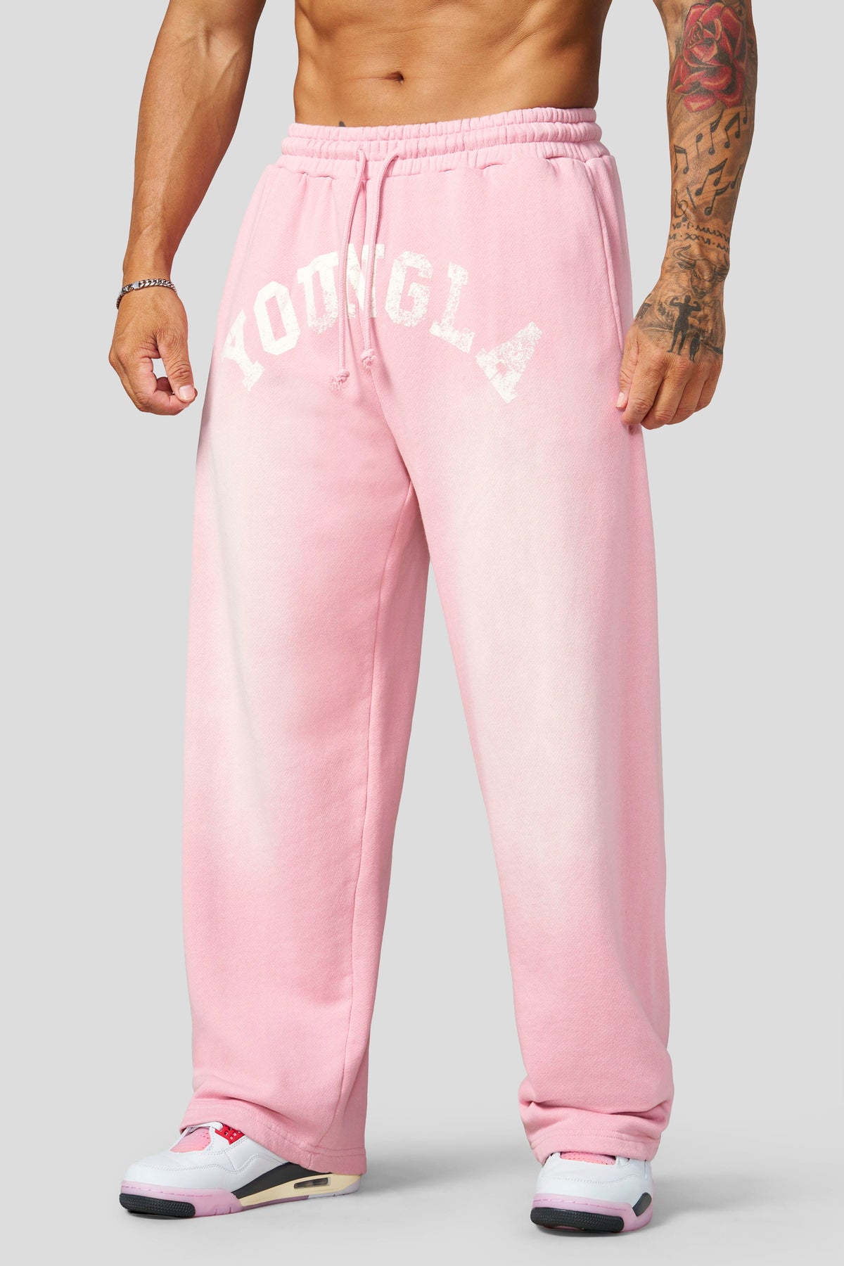 YoungLA 2105 - Arc Collection Joggers - Sweats 'Pink Wash'