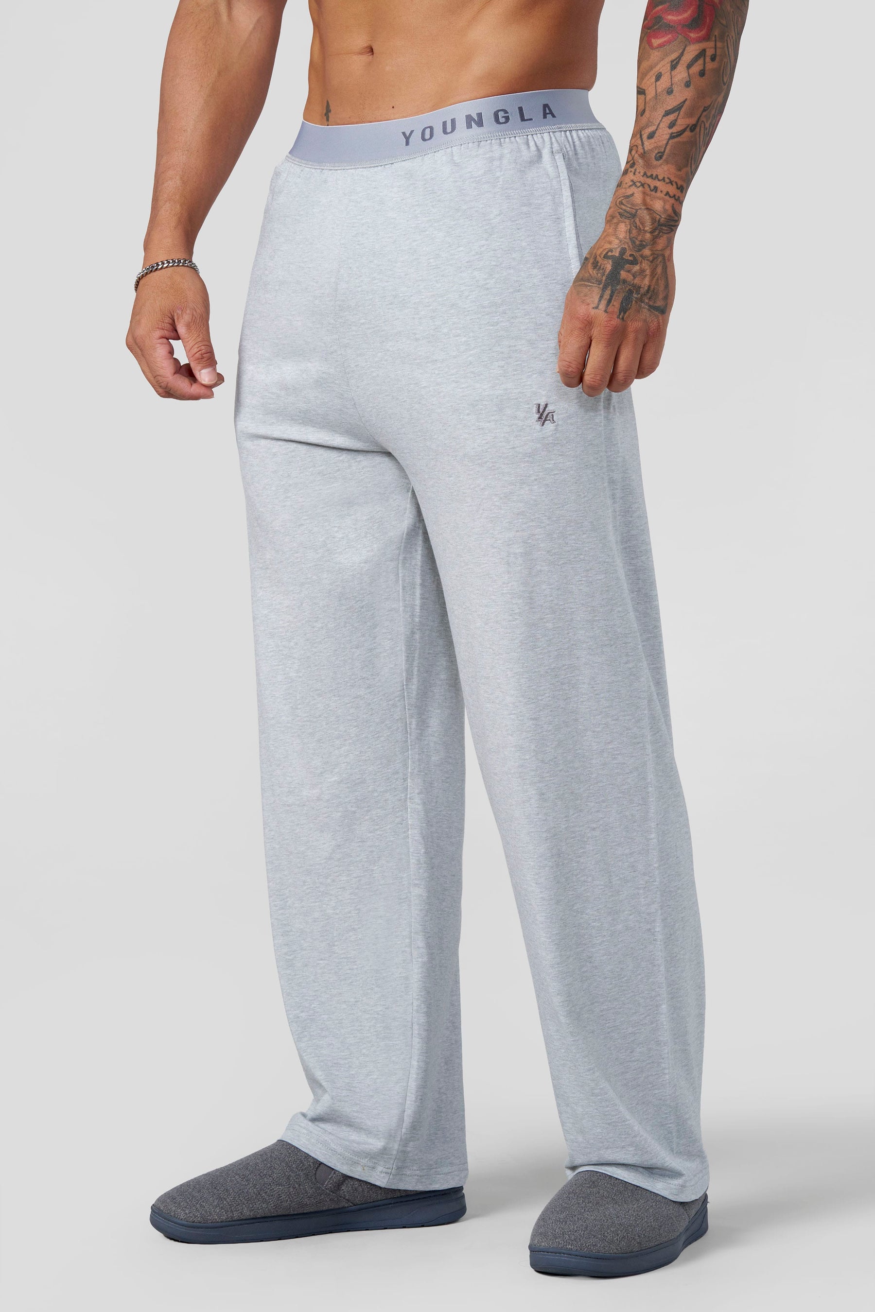 Young La 2112 - Sleepwear Pants 'Heather Grey'