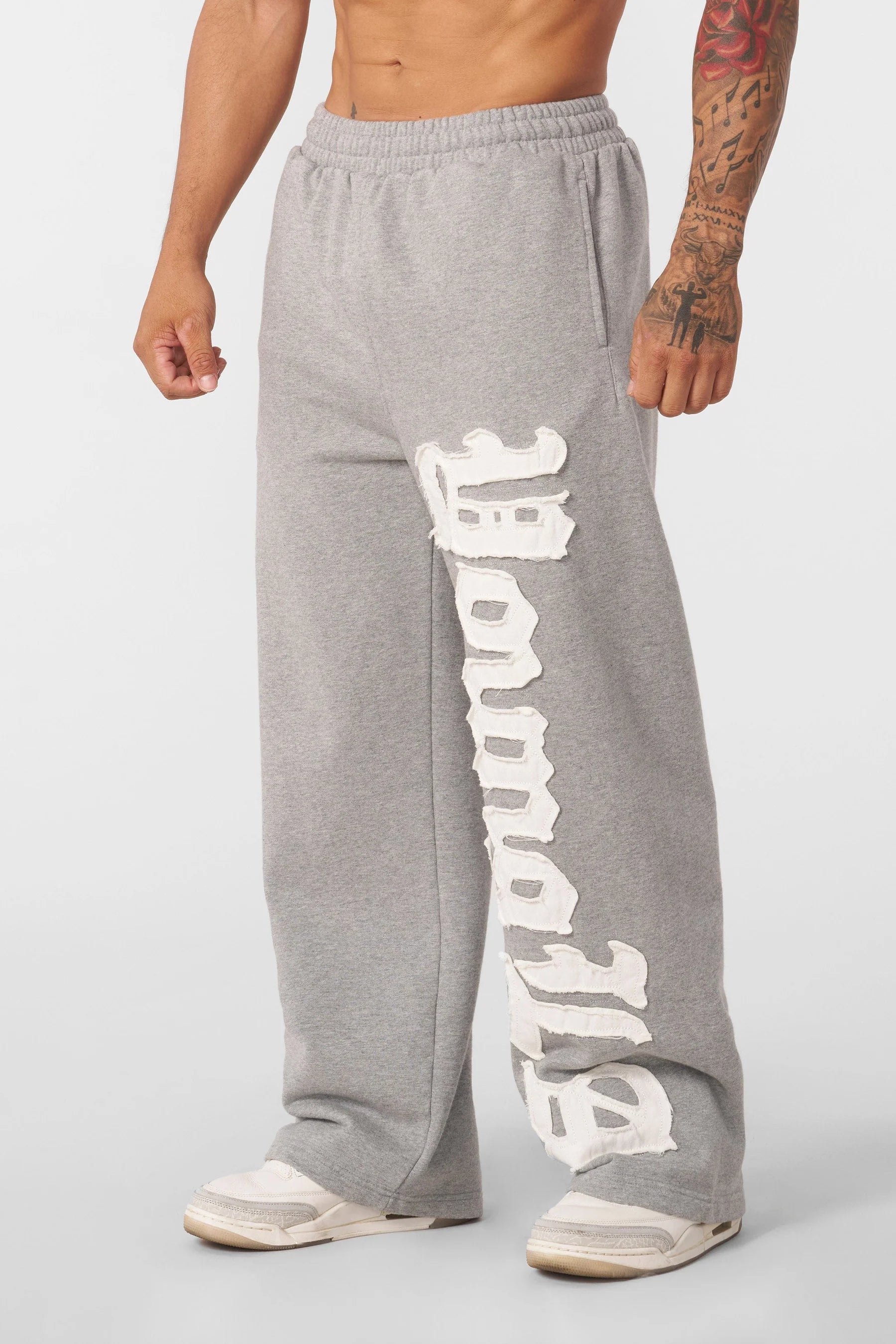 Young La 2127 - Big Patch Sweats 'Heather Grey'