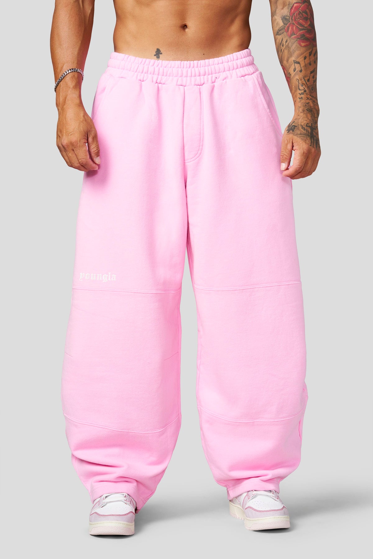 YoungLA 2134 - Iconic Barrel Sweats 'Pink Wash'