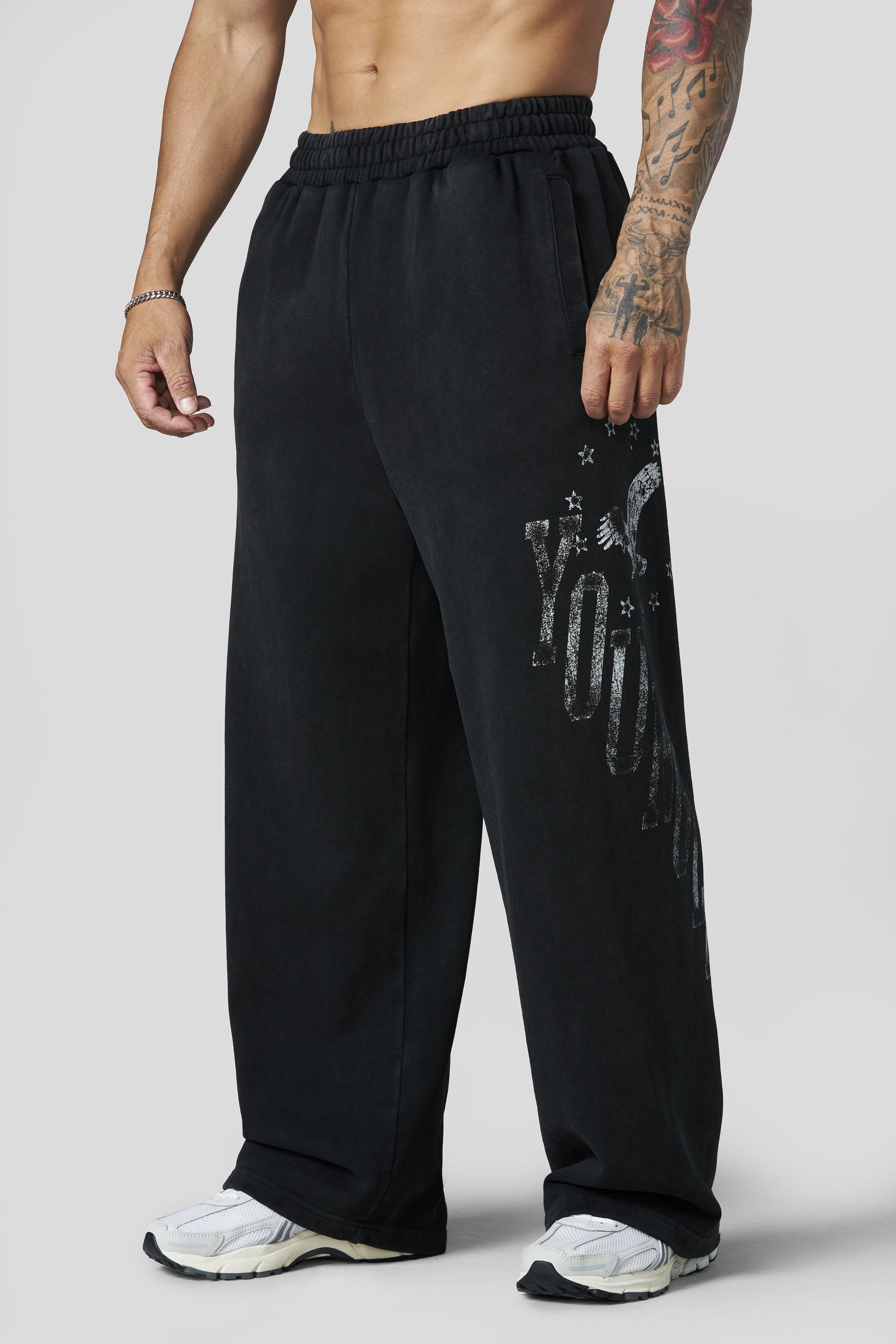YoungLA 2175 - Golden Era Sweats 'Black Wash'