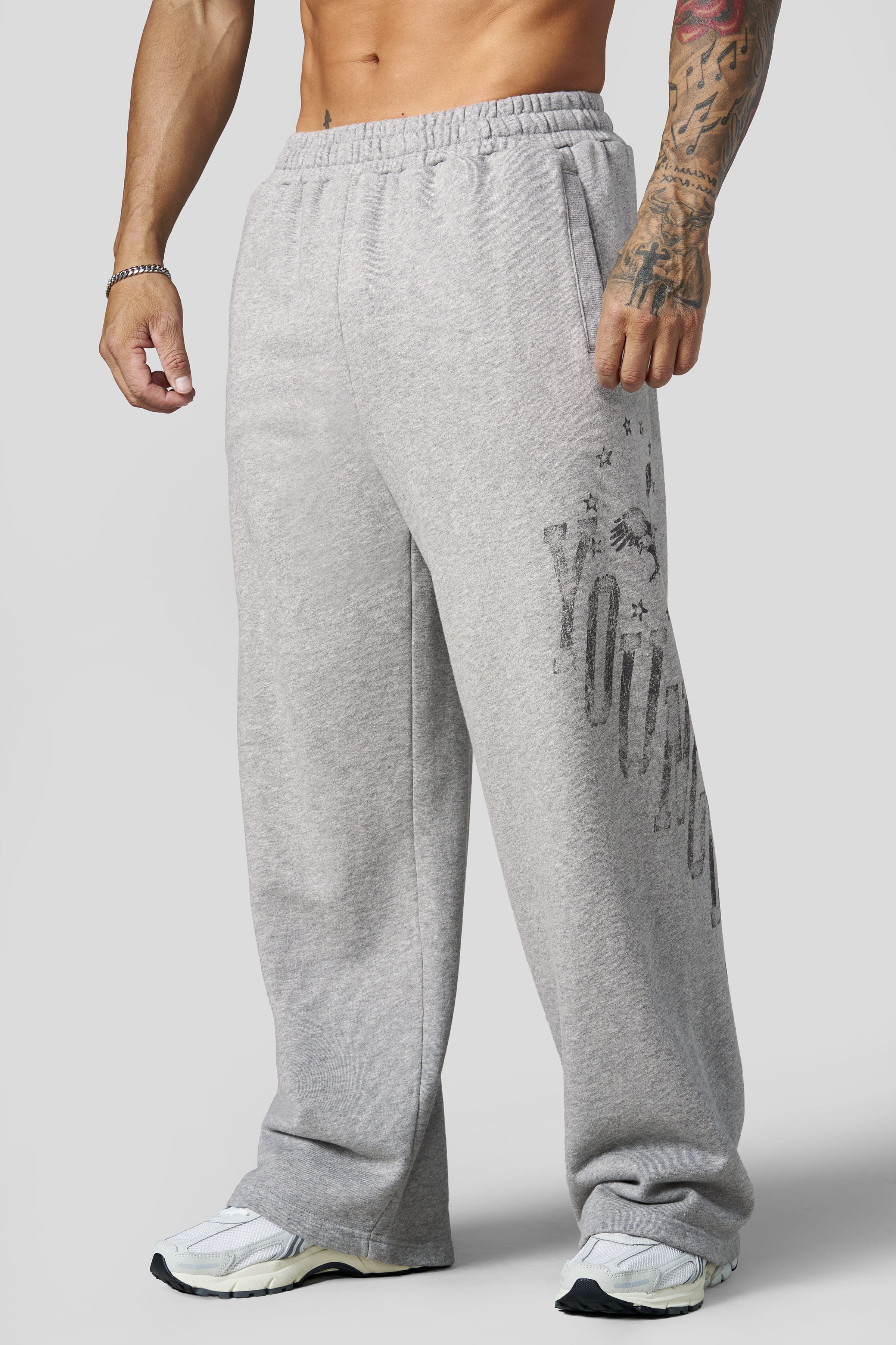 YoungLA 2175 - Golden Era Sweats 'Heather Grey'