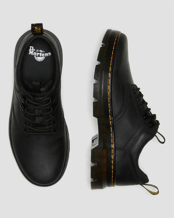 Dr. Martens Reeder Wyoming Leather Utility Shoes Black - Mens