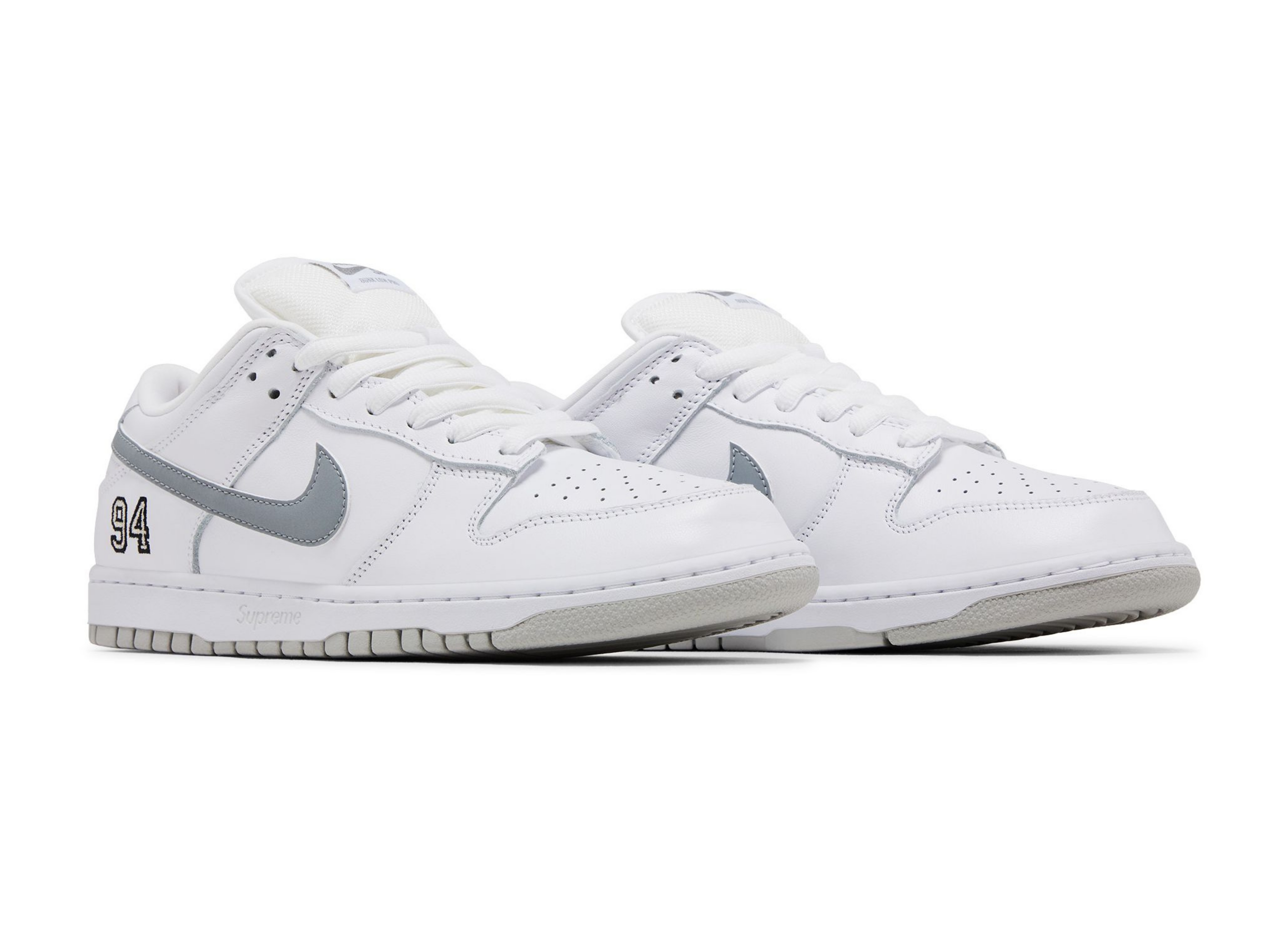 Nike SB Dunk Low x Supreme 94 'Metallic Silver'