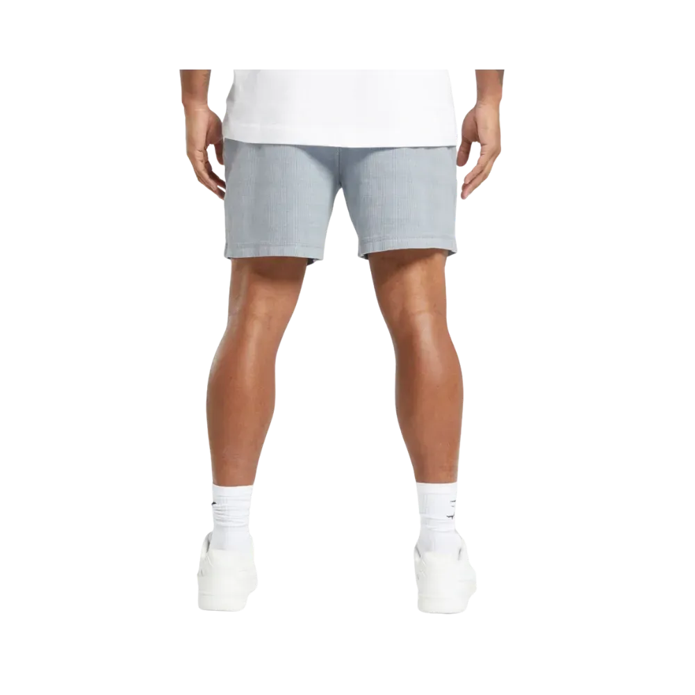 Gymshark Heavyweight Ribbed Shorts Oversized Fit Denim Grey