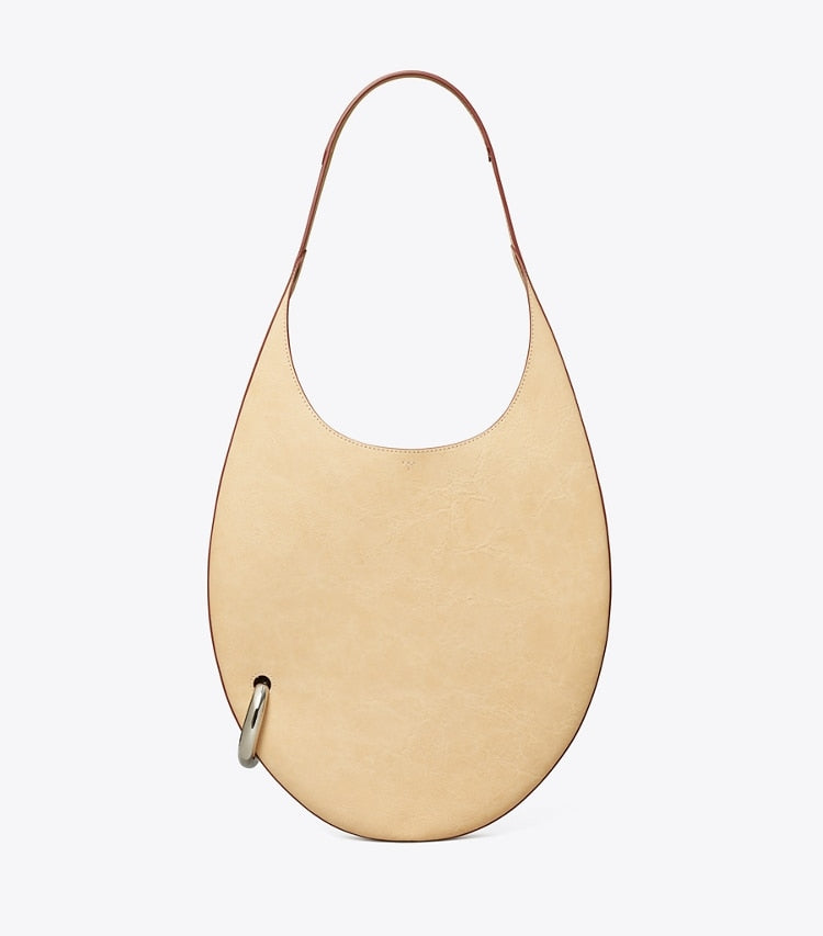 Tory Burch Pierced Handbag Smoky Tan