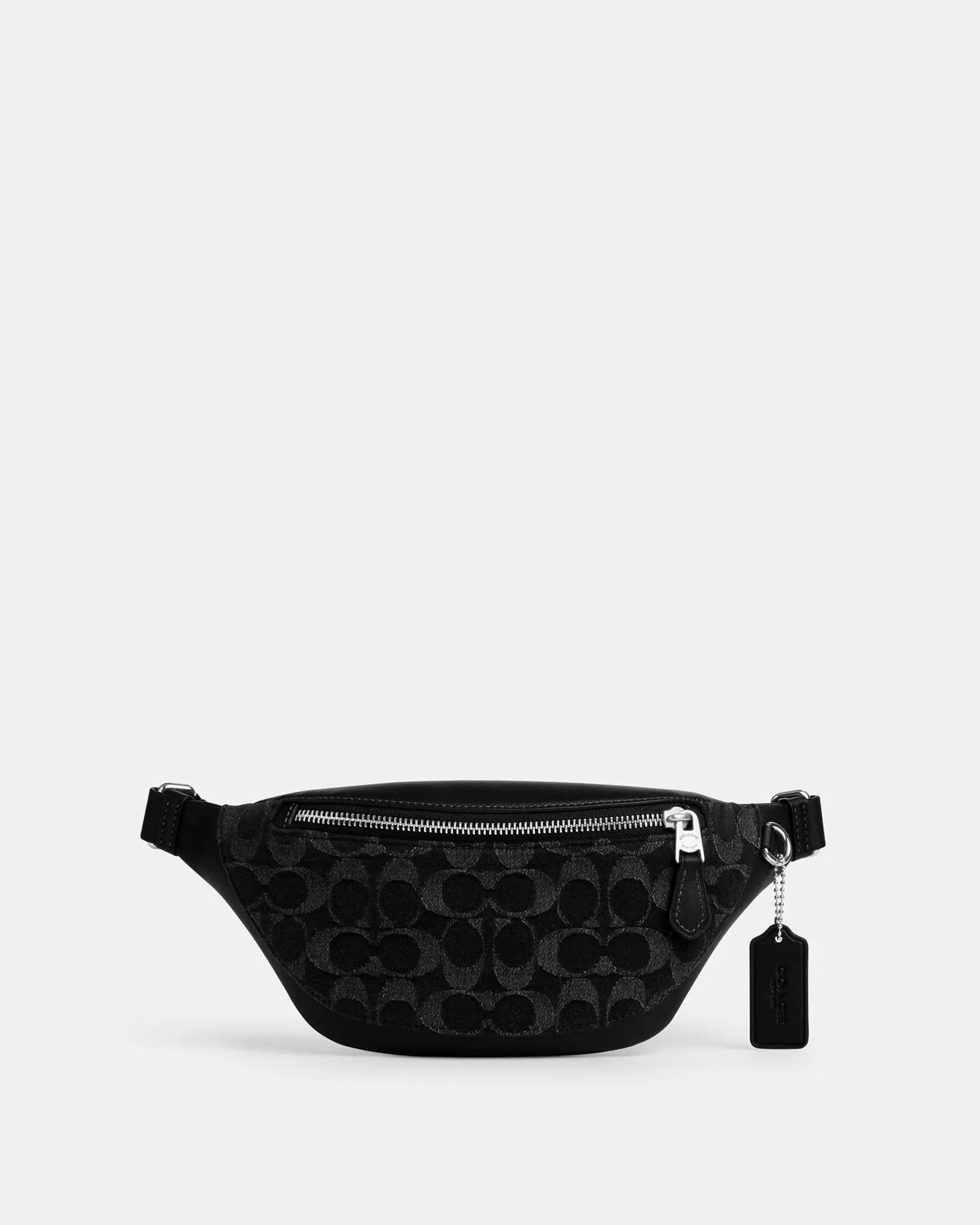 Coach Warren Mini Belt Bag 'Silver Black'