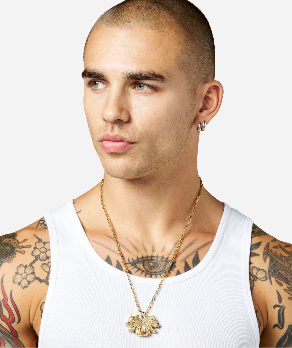 YoungLA 9103 - The Twinsignia Pendant 'Gold'