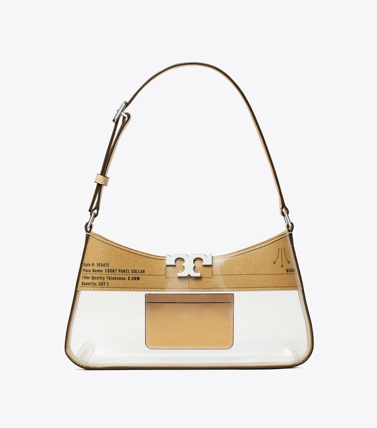 Tory Burch Eleanor Clear Slim Shoulder Bag Clear