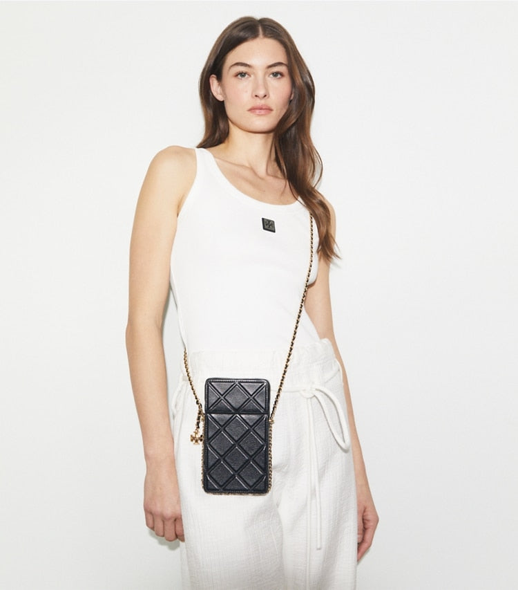 Tory Burch Fleming Phone Crossbody Black