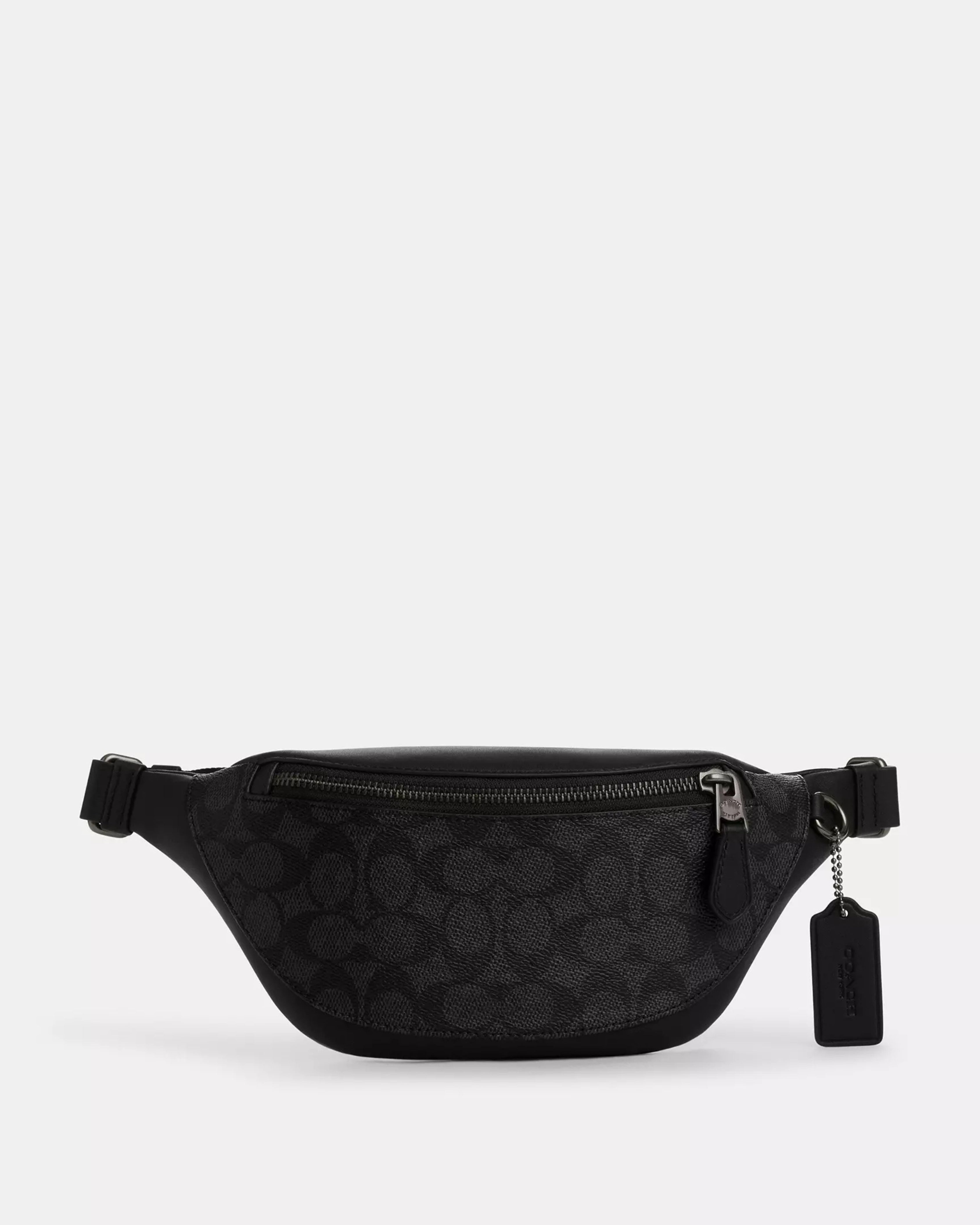 Coach Warren Mini Belt Bag 'Gunmetal Charcoal Black'