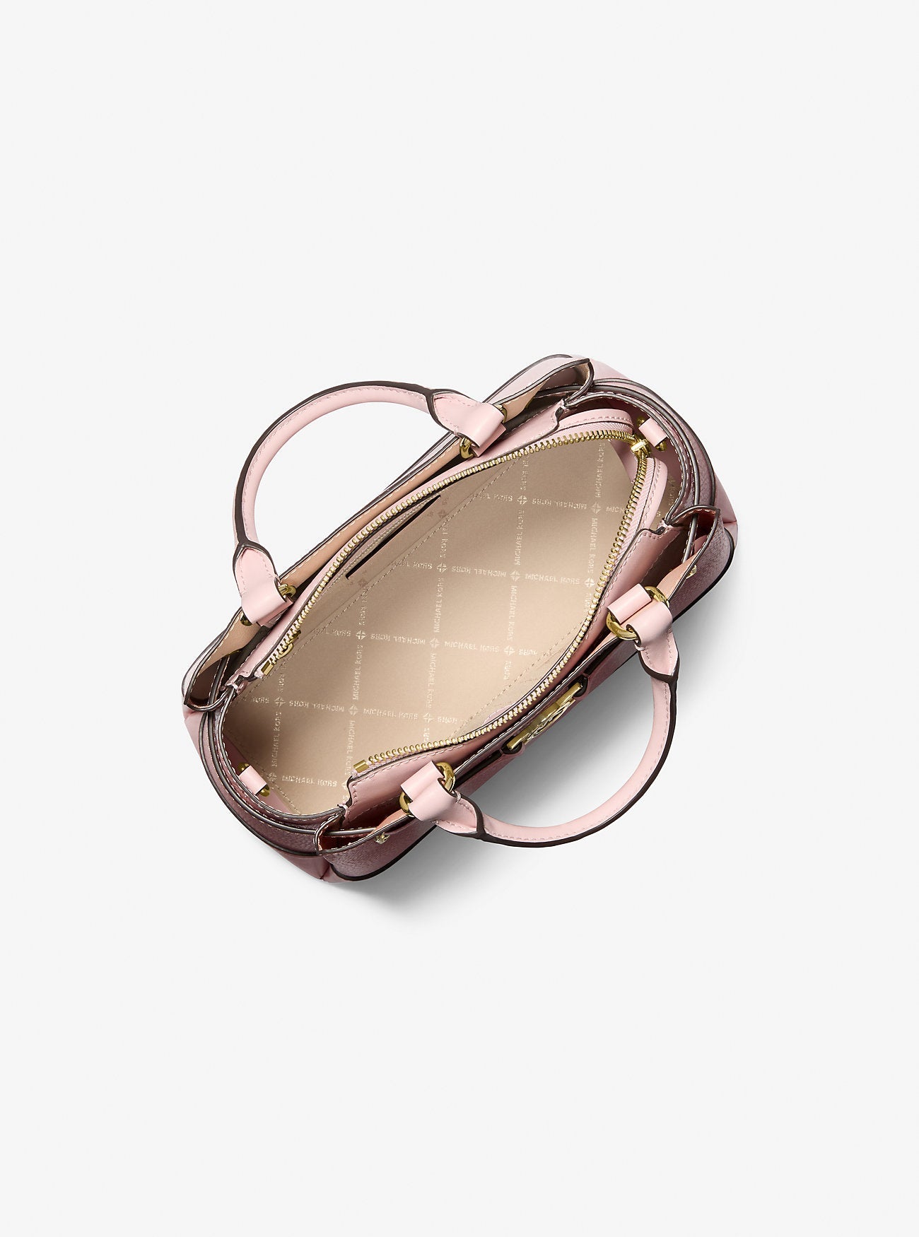 Michael Kors Reed Small Pebbled Leather Satchel Powder Blush