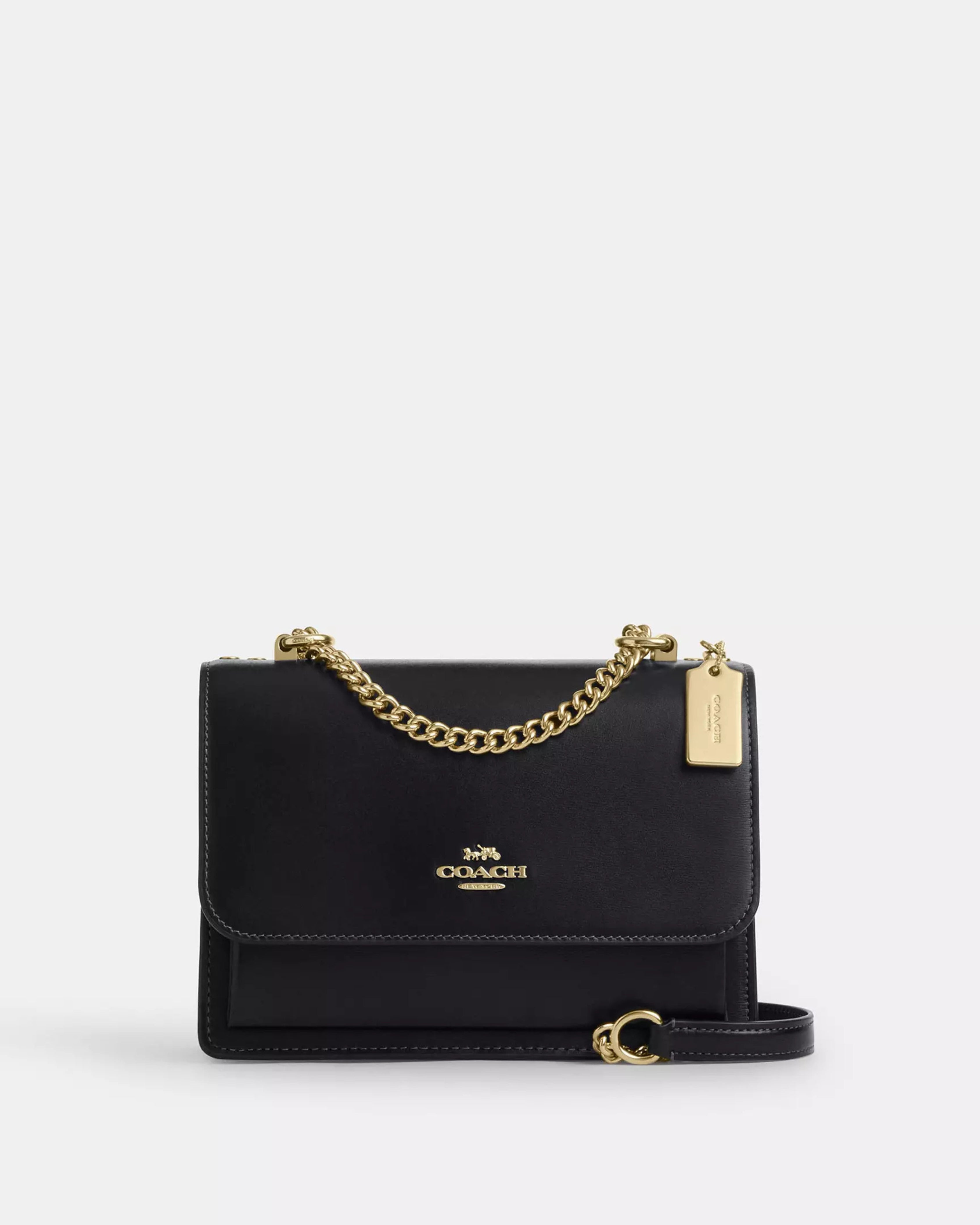 Coach Klare Crossbody Bag In Signature Canvas 'Calf Leather Gold Black'