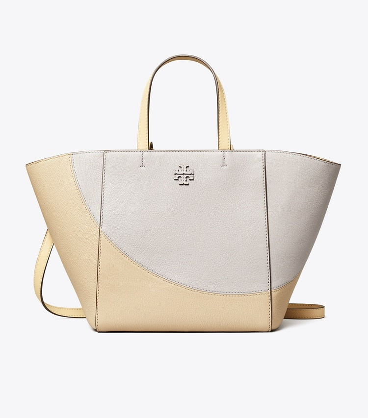 Tory Burch McGraw Colorblock Carryall Bay Gray Multi