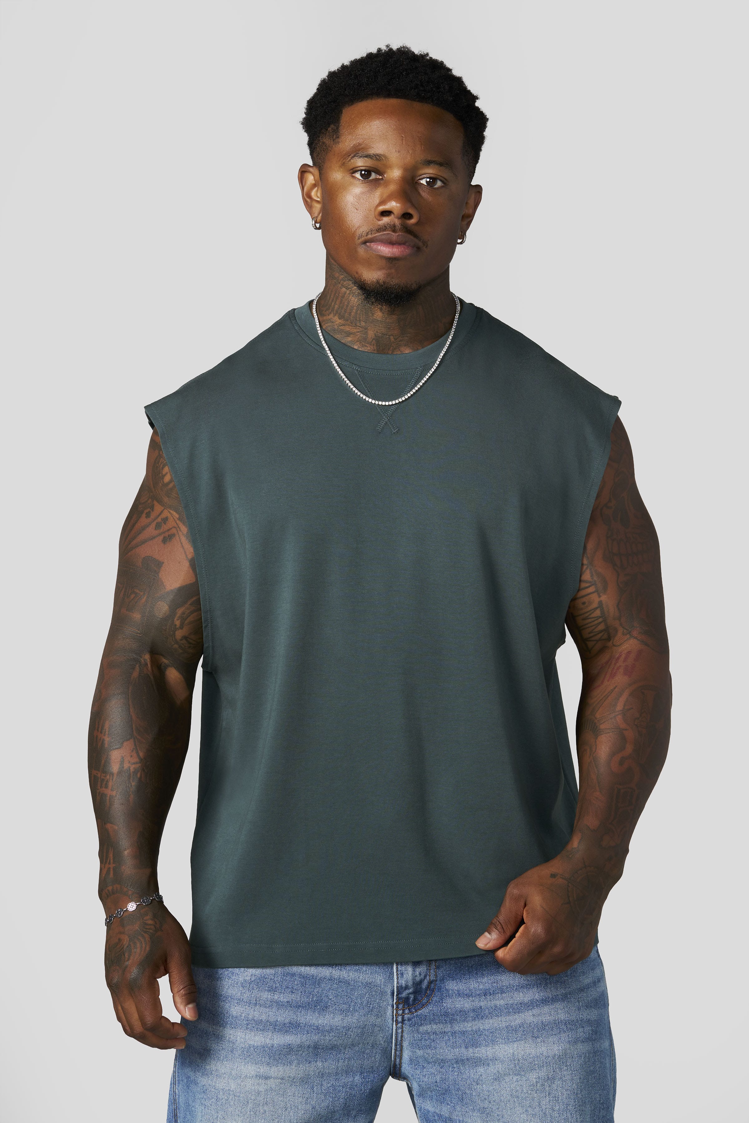 YoungLA 3019 - Elevated Cut-Offs 'Dark Green'