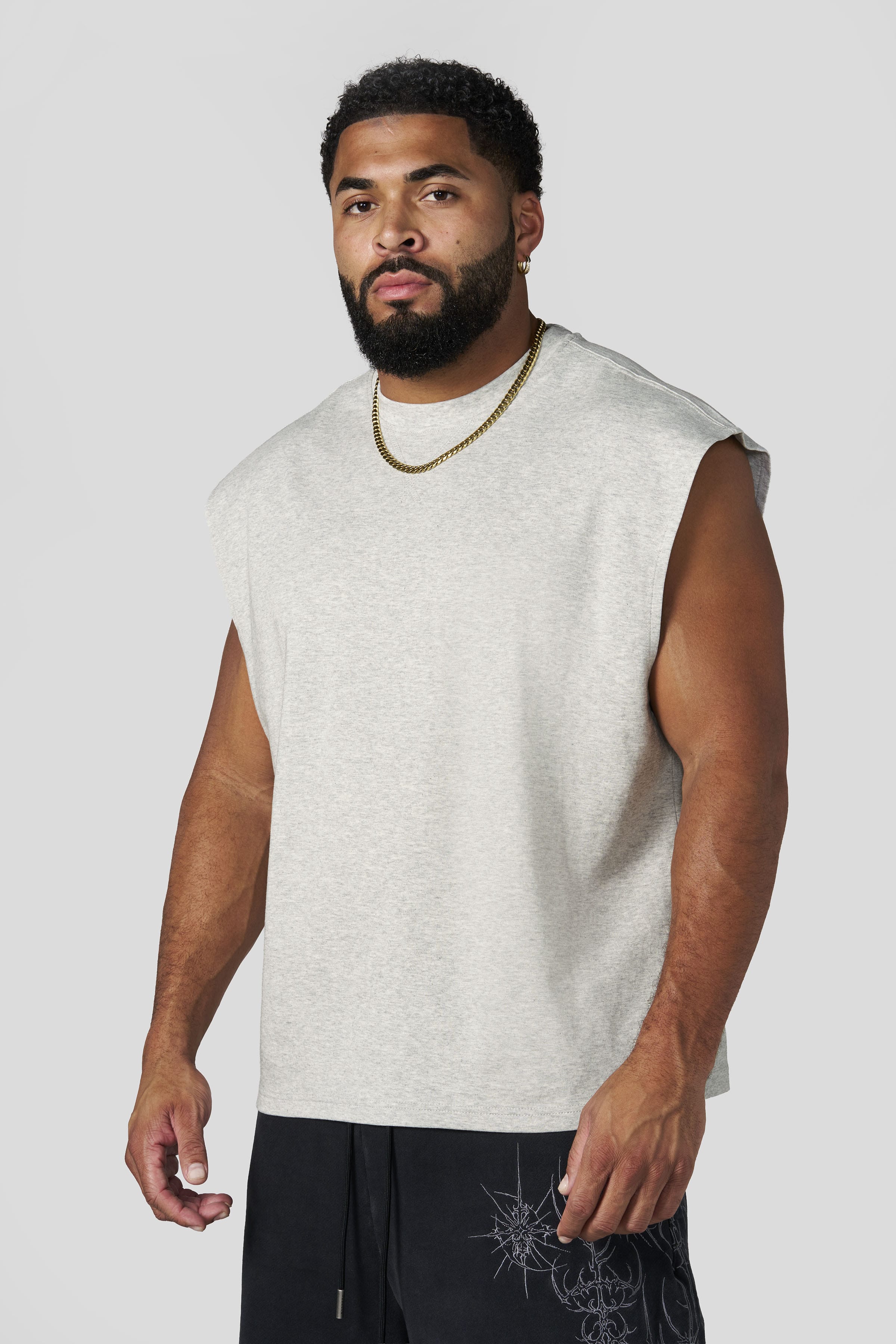 YoungLA 3019 - Elevated Cut-Offs 'Heather Grey'