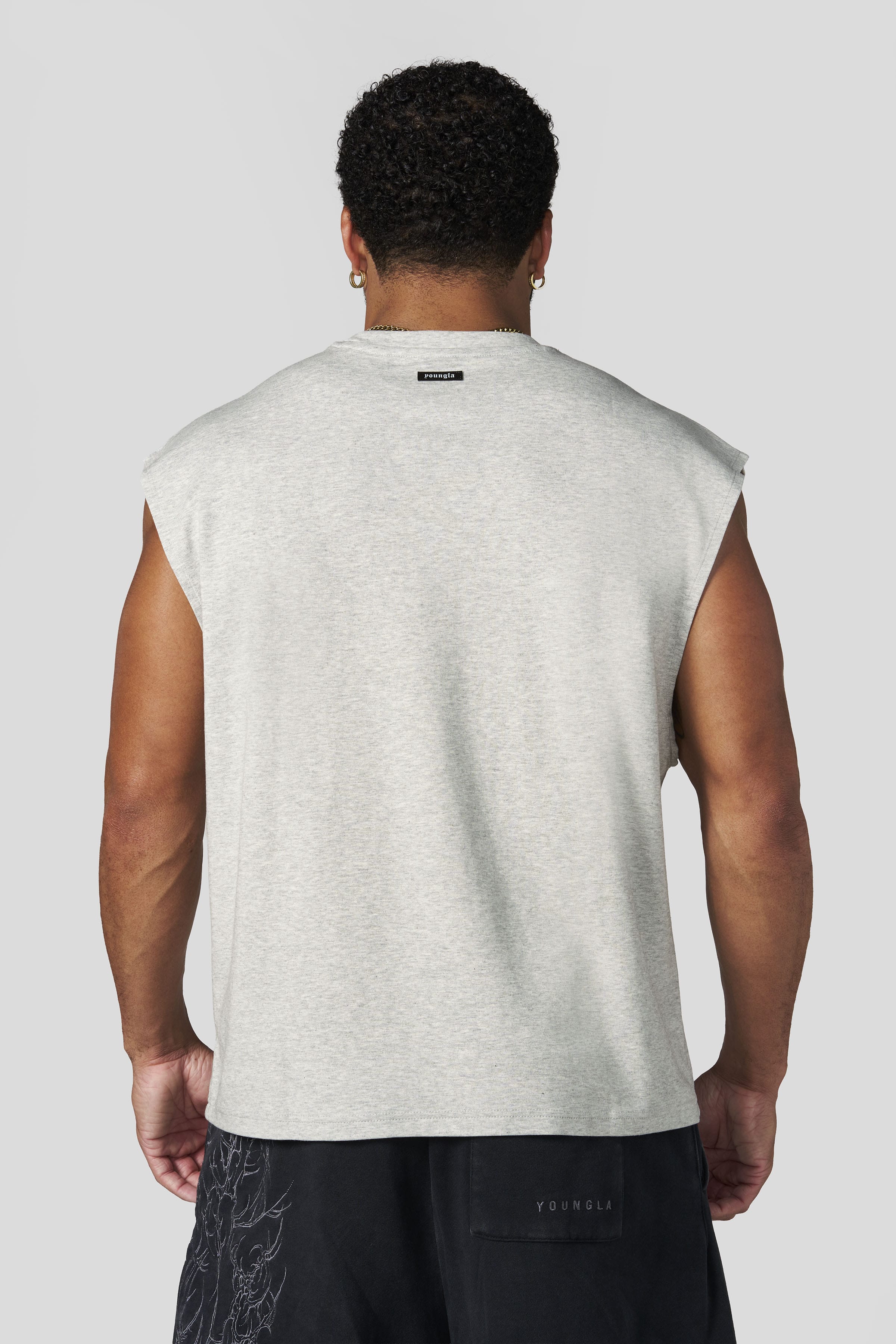YoungLA 3019 - Elevated Cut-Offs 'Heather Grey'