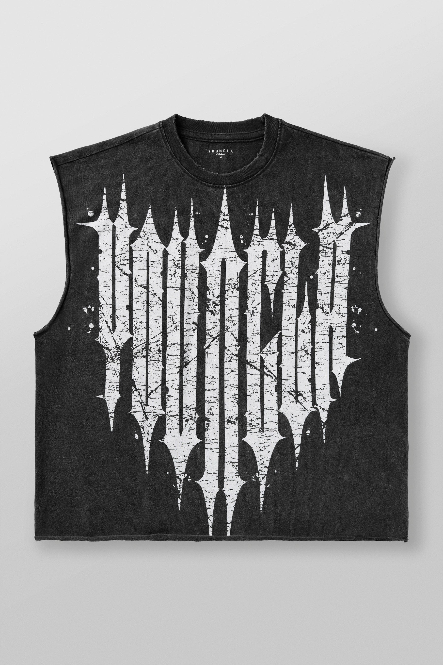 Young La 3021 - Revenge Crop Cut-Offs 'Black Wash'