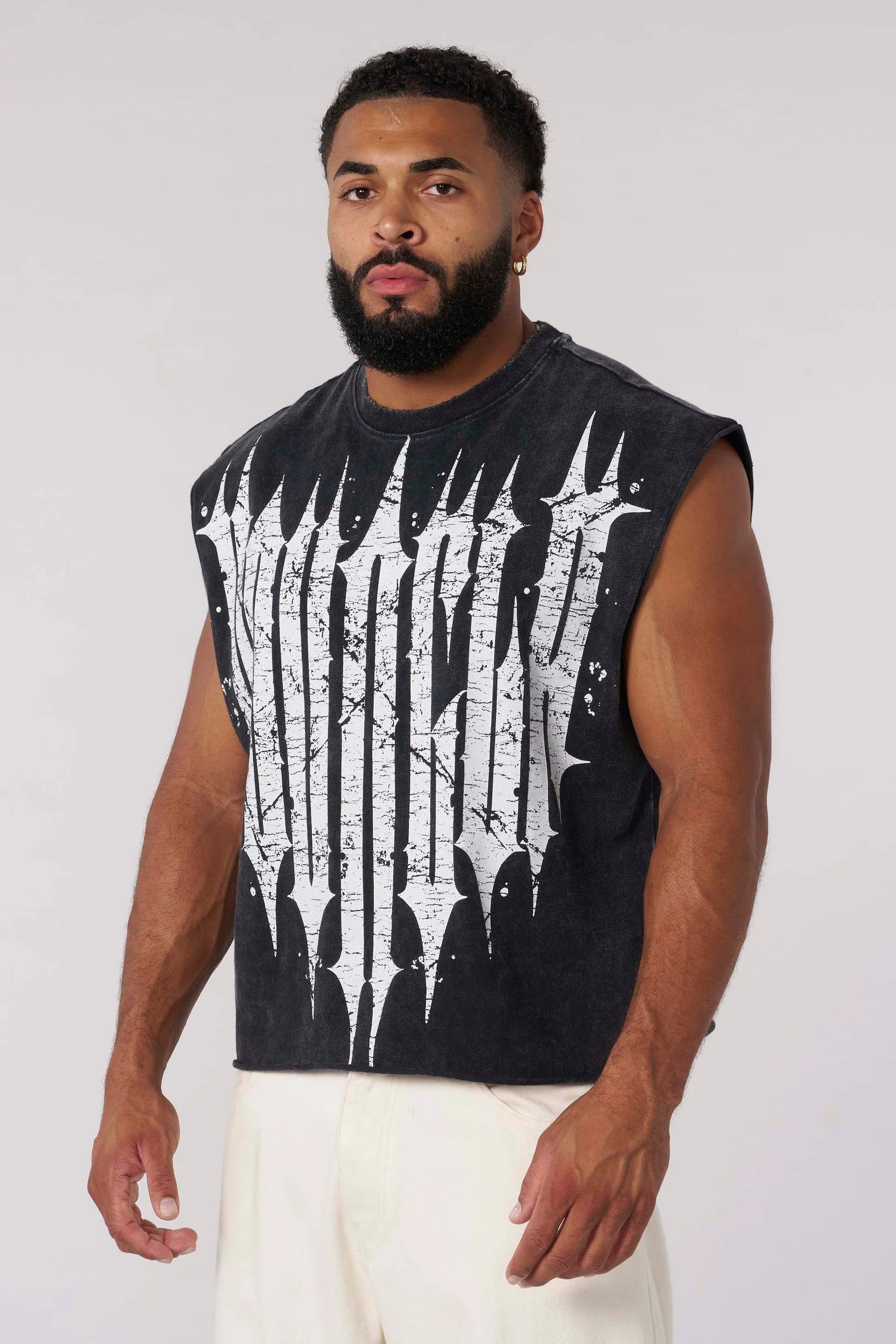 Young La 3021 - Revenge Crop Cut-Offs 'Black Wash'