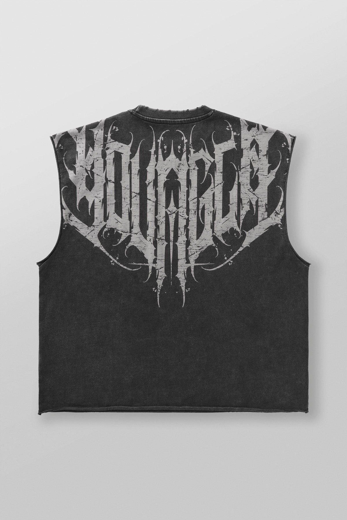 YoungLA 3022 - Anarchy Cropped Tanks 'Black Wash'