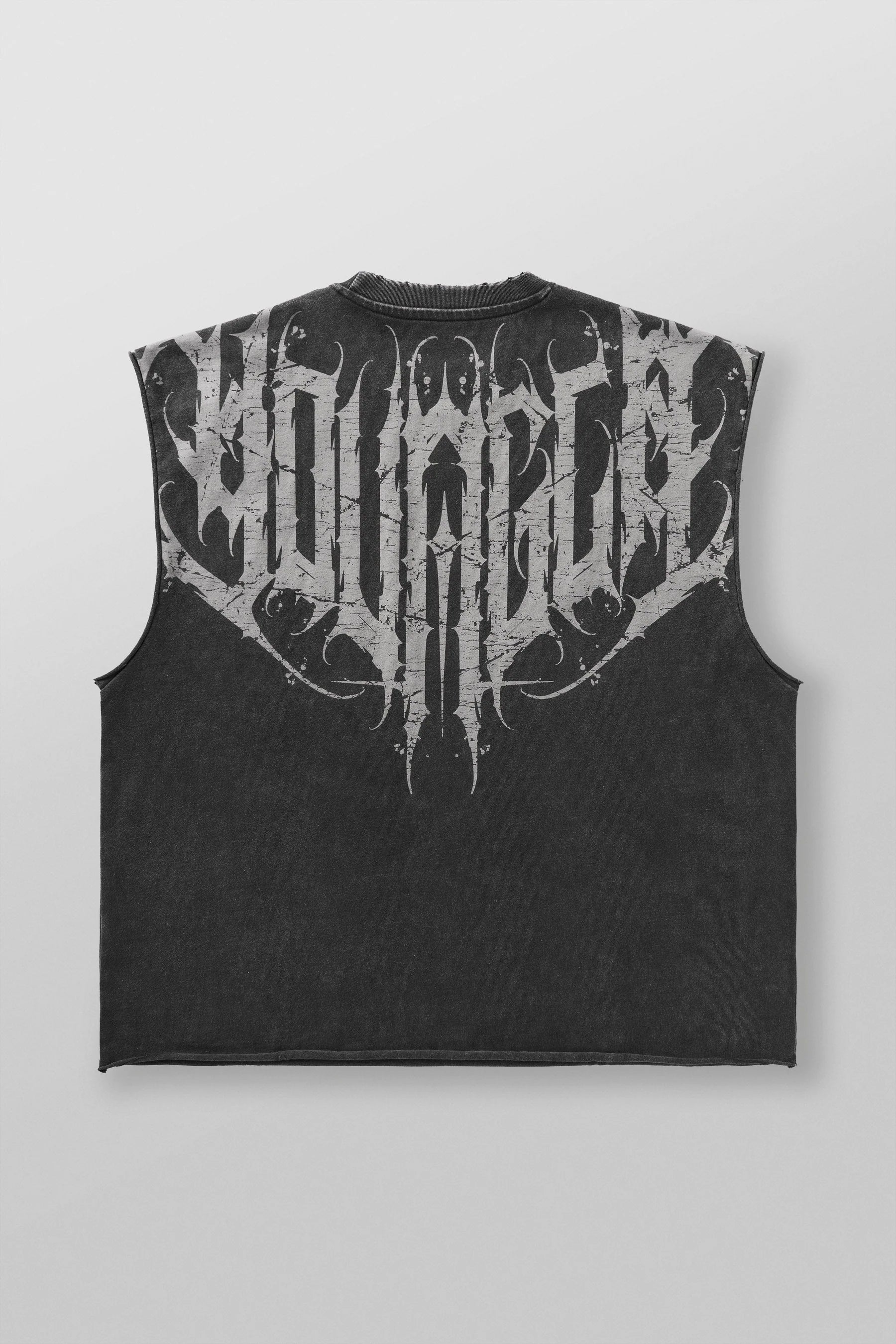 Young La 3022 - Anarchy Cropped Tanks 'Black Wash'