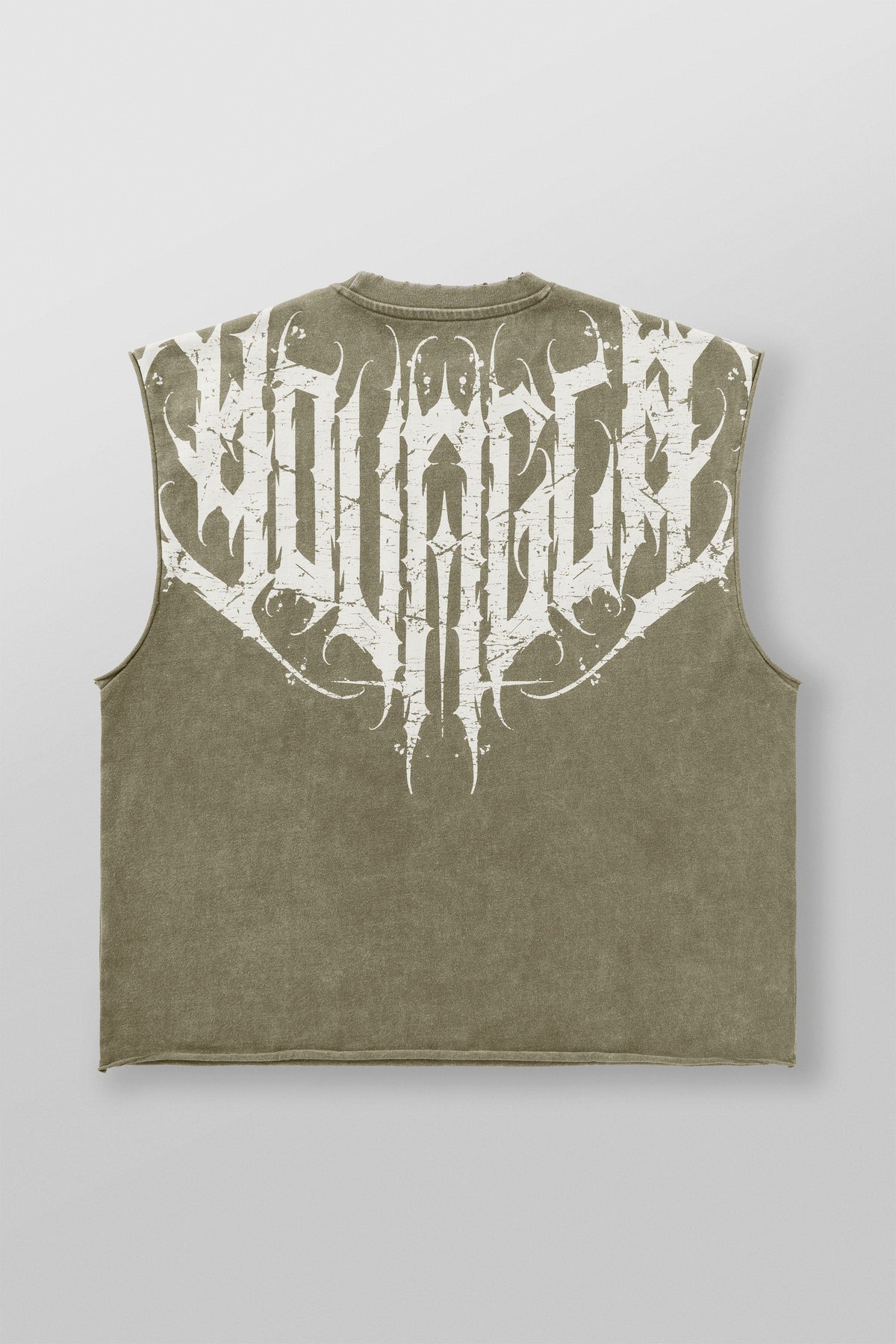 YoungLA 3022 - Anarchy Cropped Tanks 'Olive Wash'