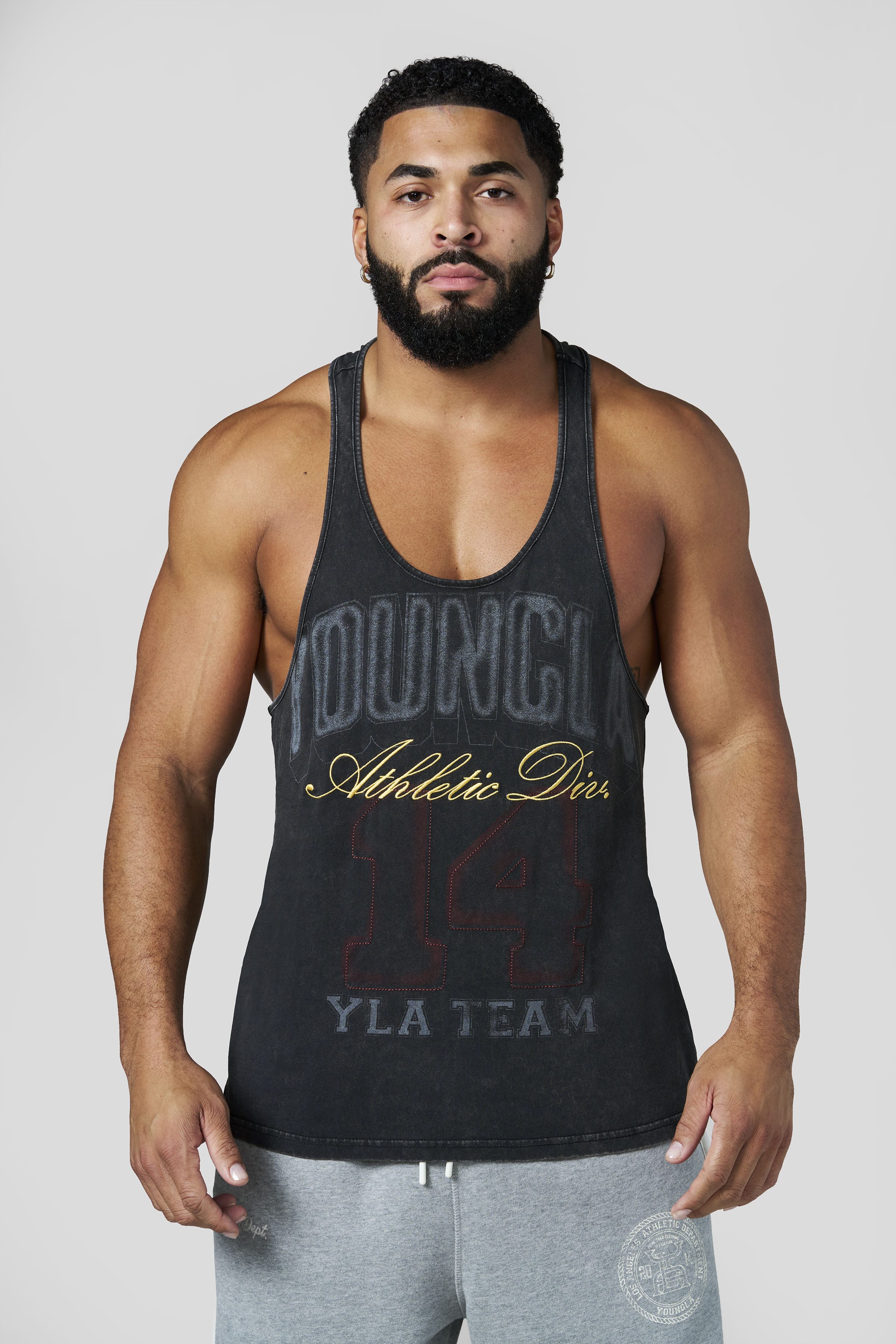 YoungLA 3045 - Golden Era Athletic Stringers 'Black'