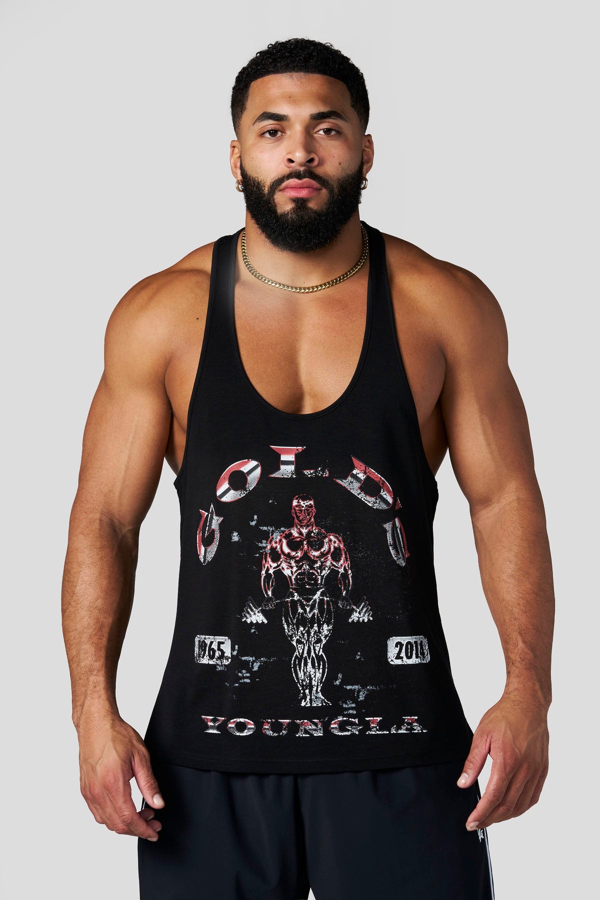 YoungLA 3062 - Gold's Glitch Stringers 'Black'