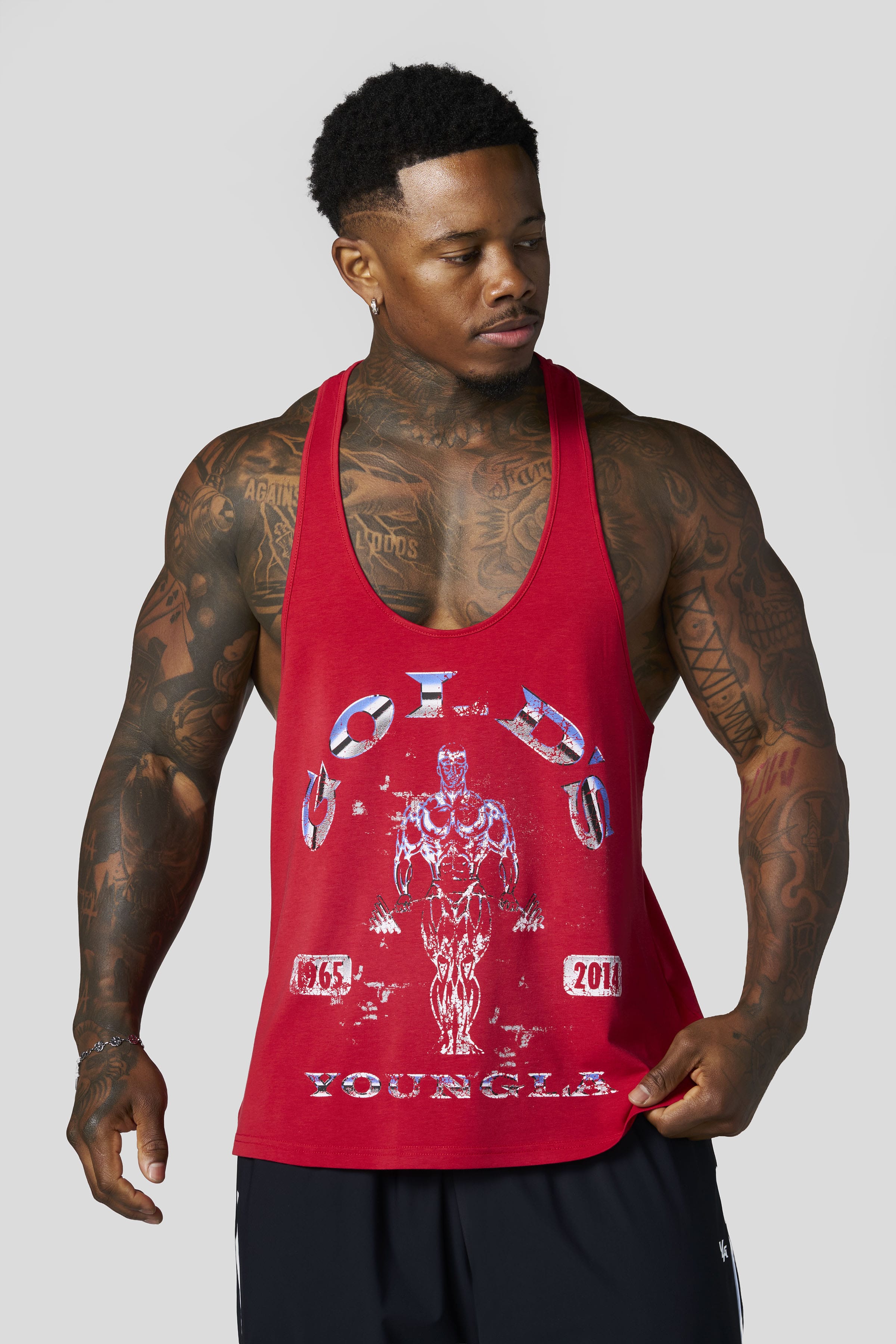 YoungLA 3062 - Gold's Glitch Stringers 'Red'