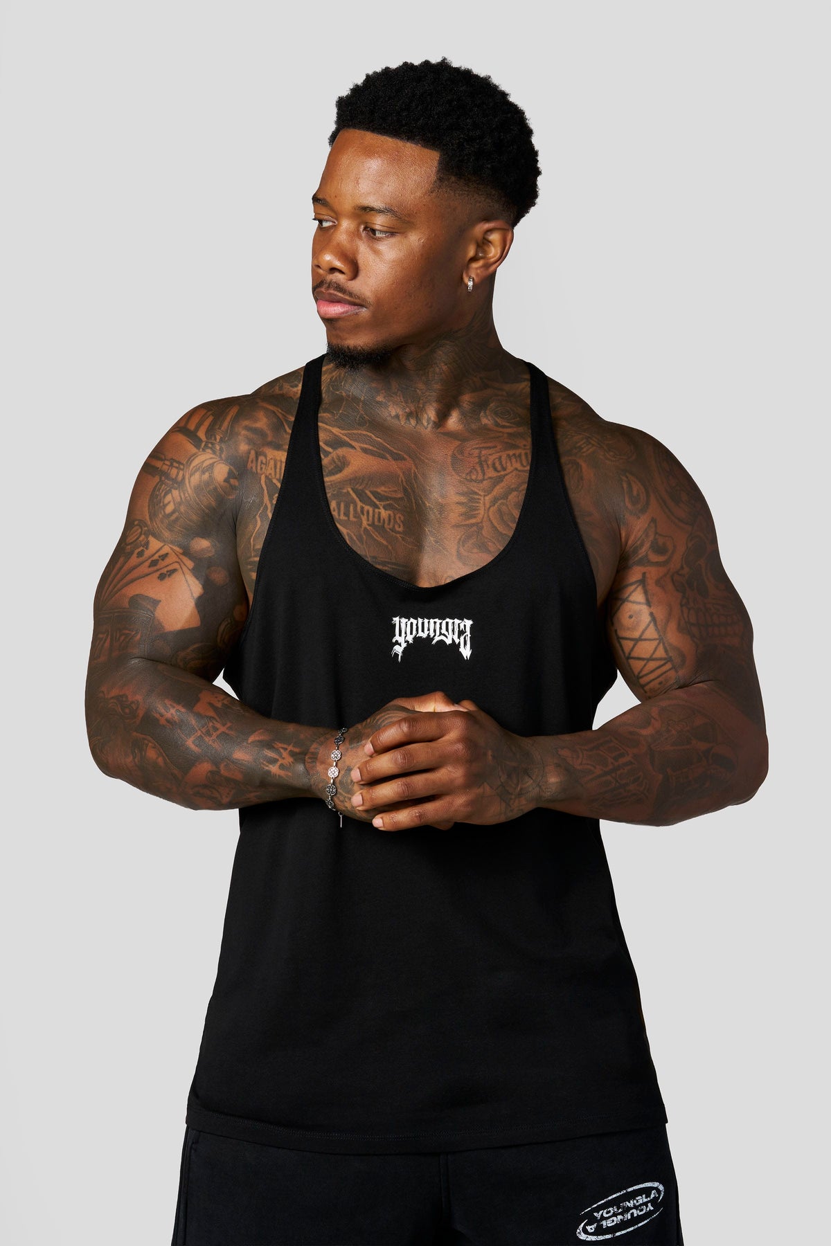 YoungLA 3074 - Thin Strap Stringers 'Black'