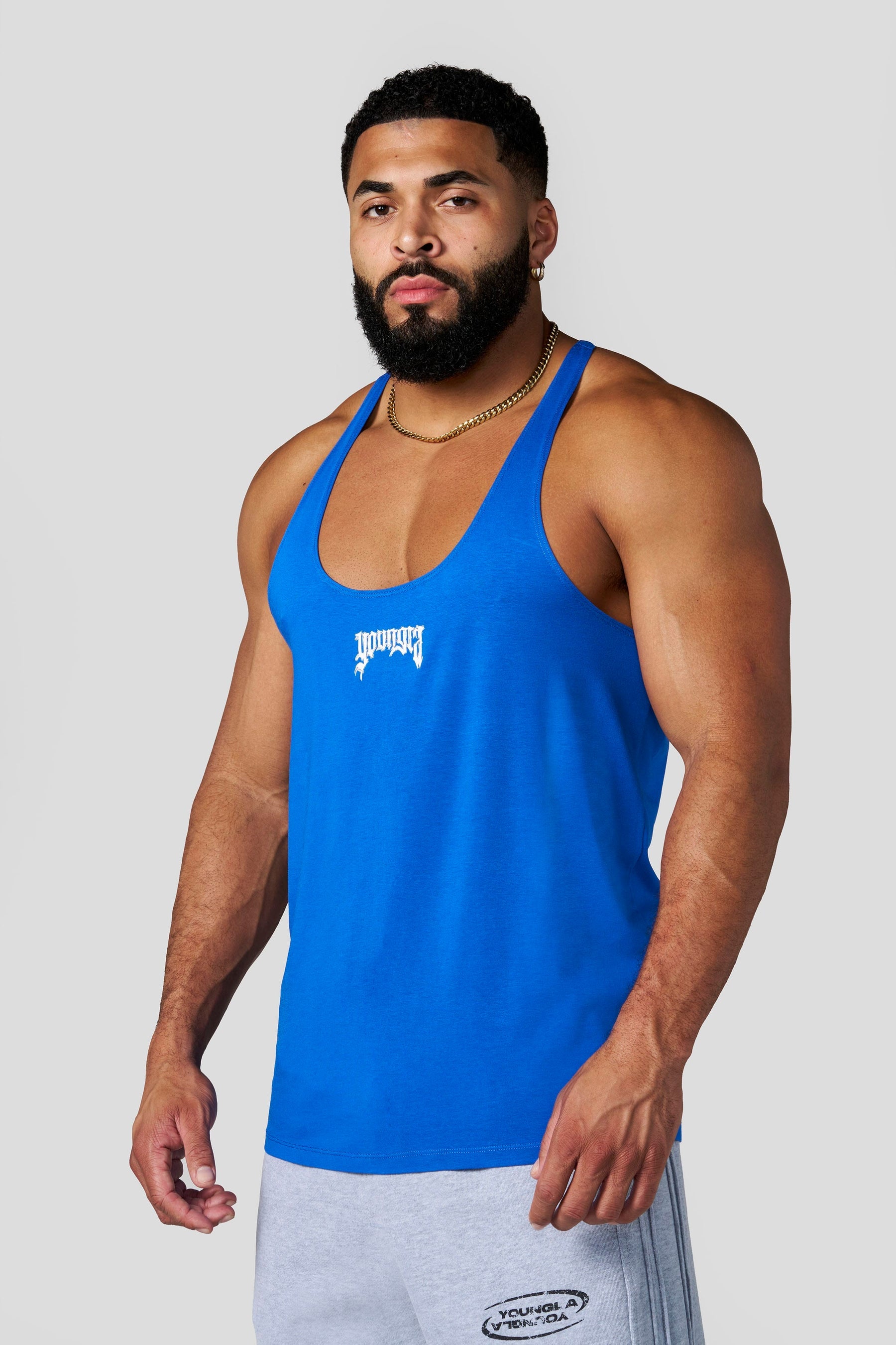 YoungLA 3074 - Thin Strap Stringers 'Blue'