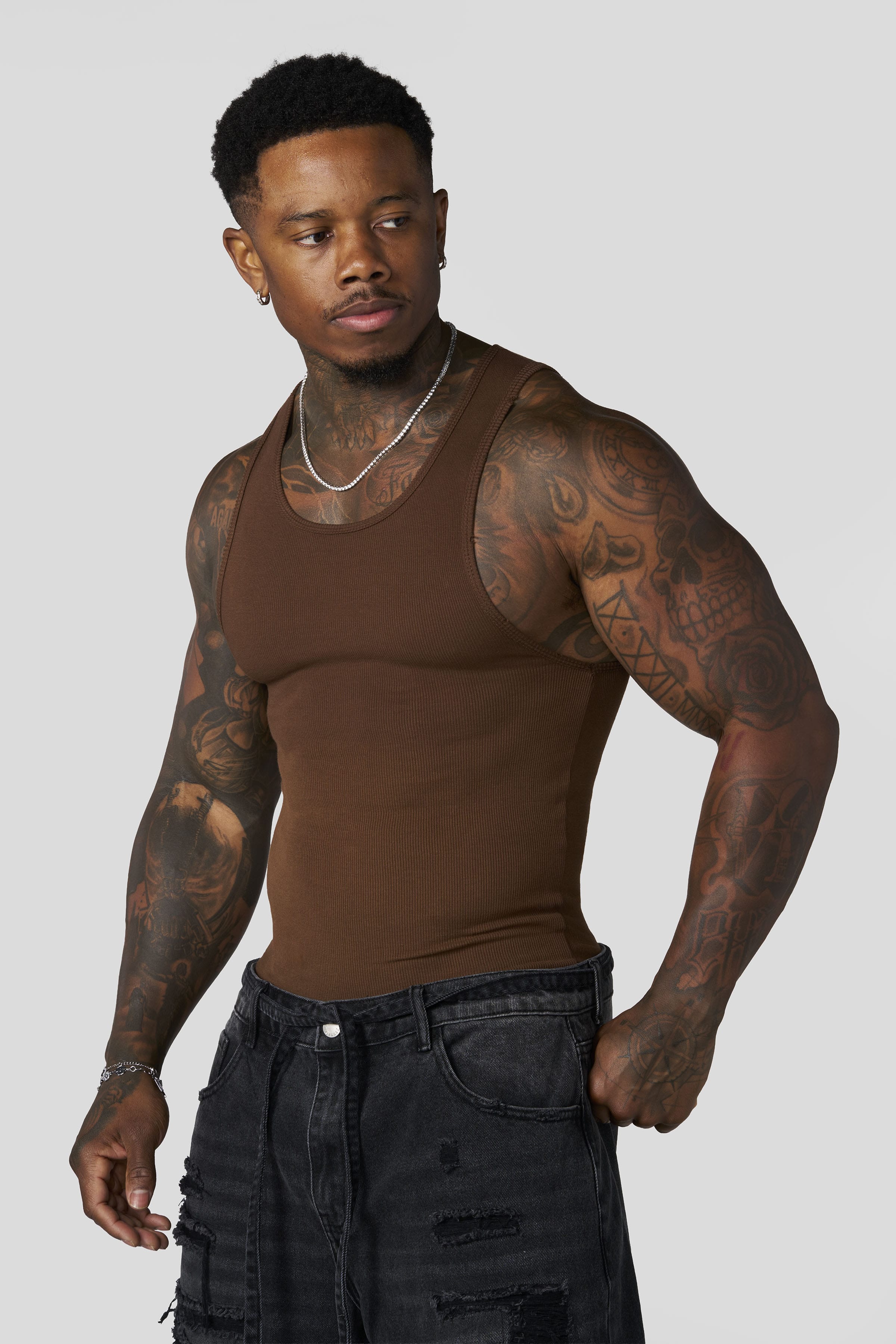 YoungLA 3086 - Dark Wave Wife Lovers 'Brown'