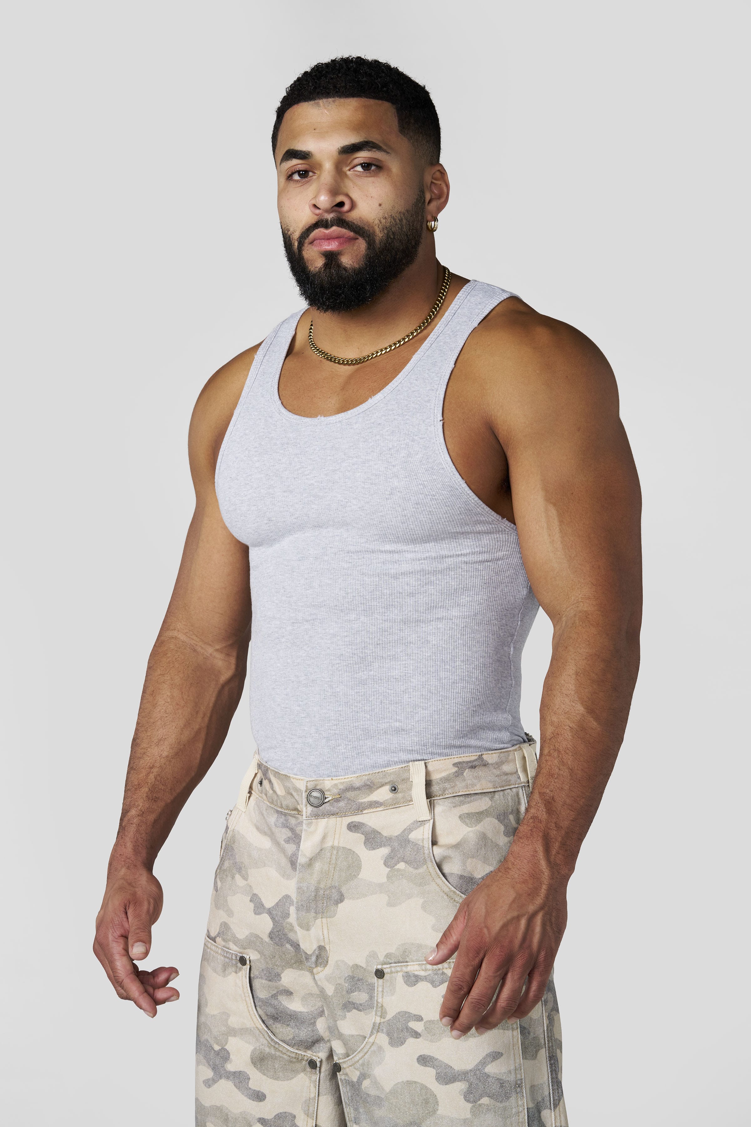 YoungLA 3086 - Dark Wave Wife Lovers 'Heather Grey'