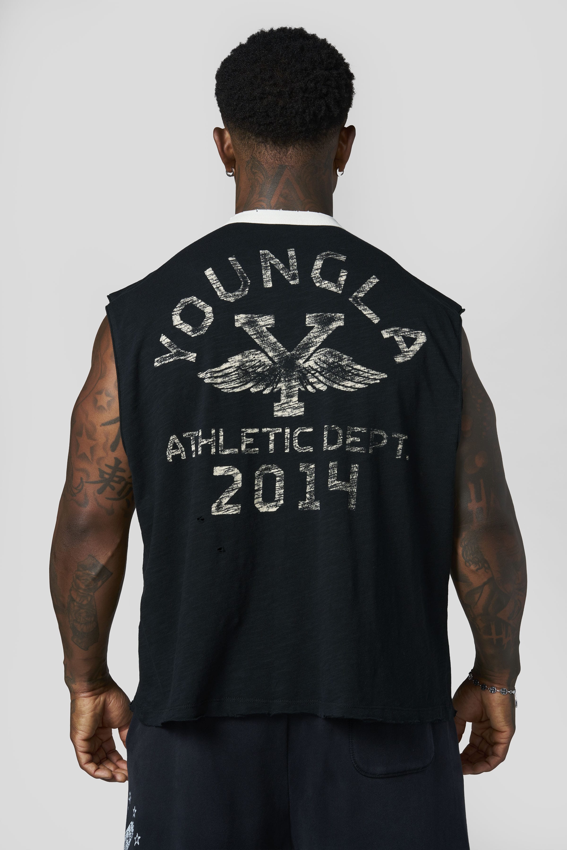 YoungLA 3087 - Golden Era Cut-Offs 'Black Wash'