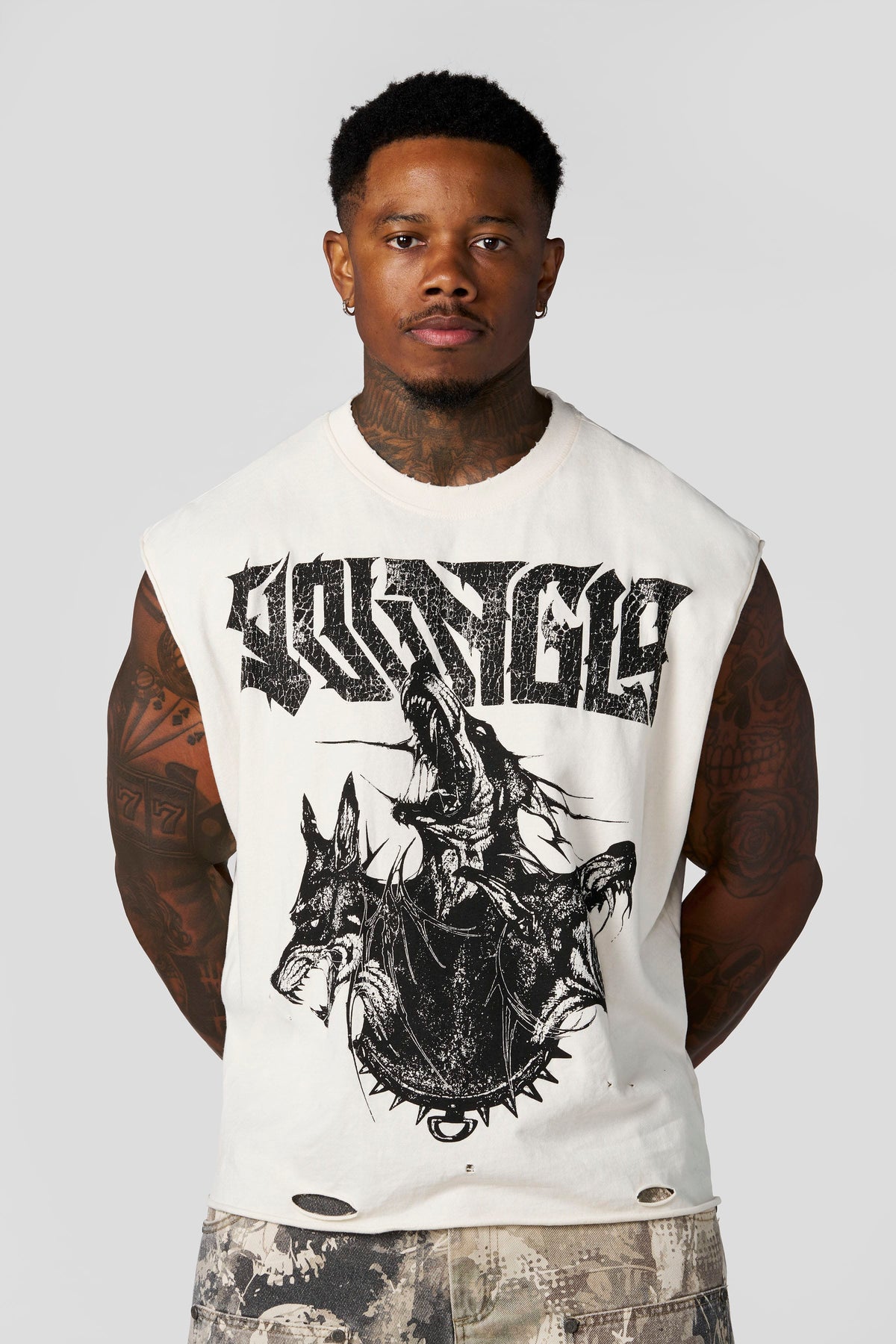 YoungLA 3093 - Unleashed Cut-Offs 'Off-White'