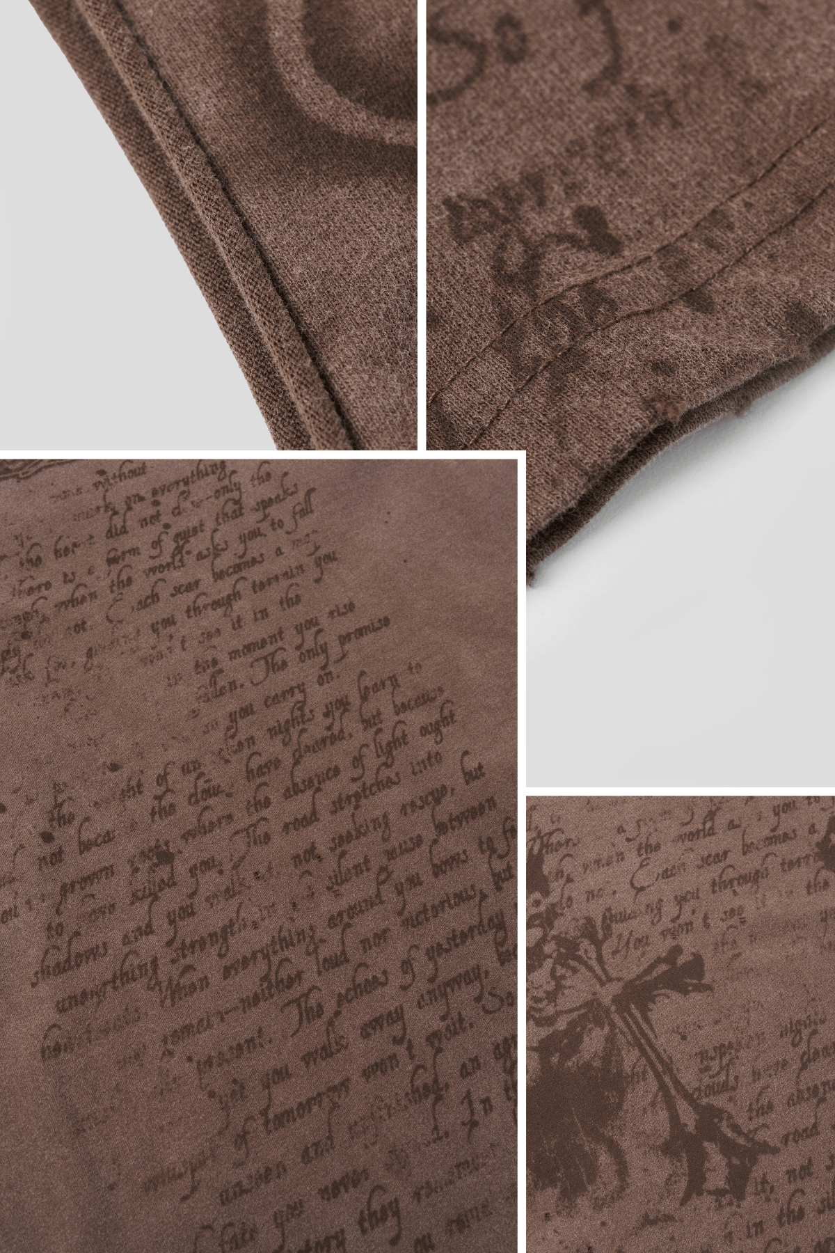 YoungLA 3095 - Sacred Sigil Cut-Offs 'Brown Wash'