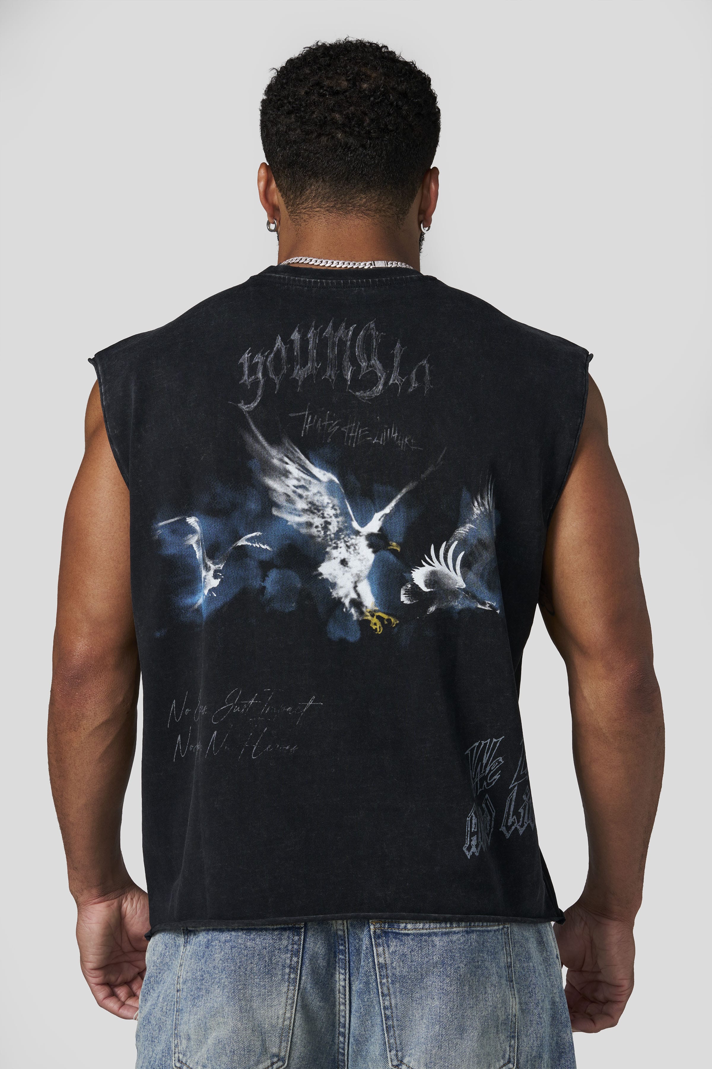 YoungLA 3096 - Eagle Cutoffs 'Black Wash'