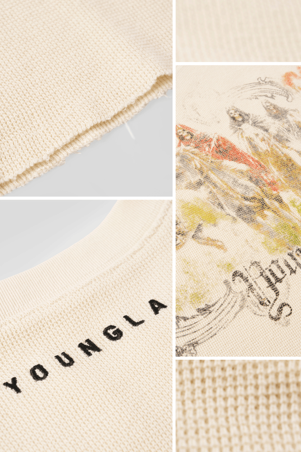 YoungLA 3097 - Knights Cut-Offs 'Off-White'