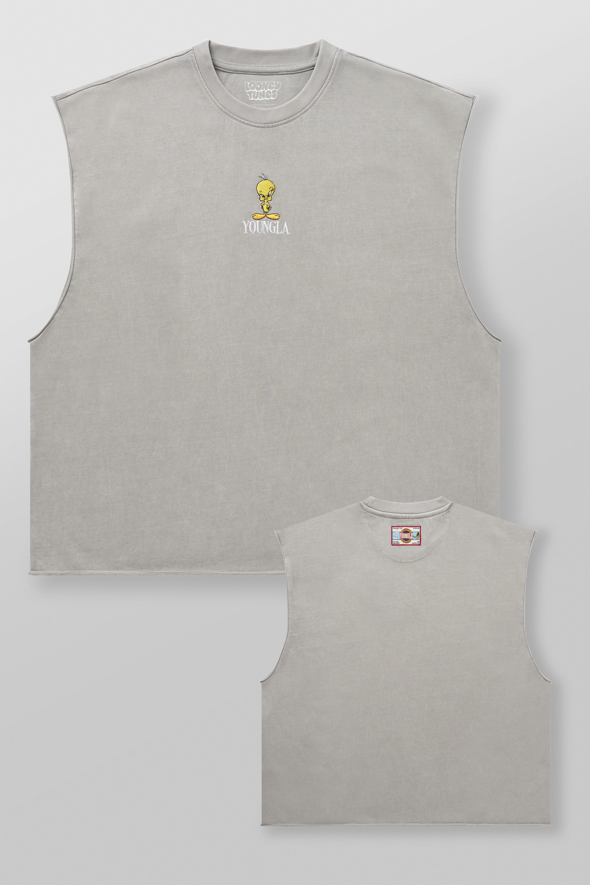 Young LA 3107 - Looney Tunes Embroidered Cut-offs 'Tweety C'